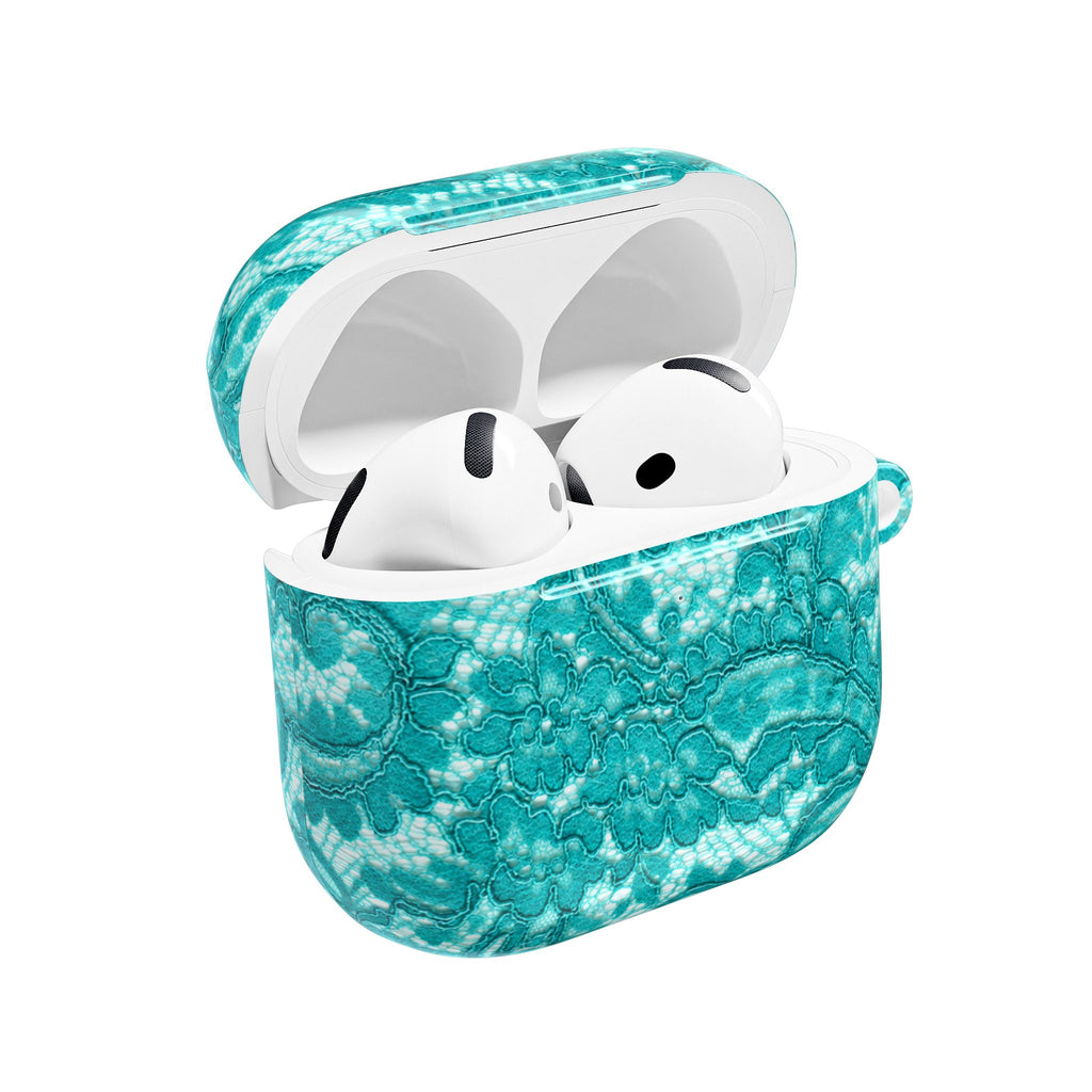 Teal Lace AirPods Case