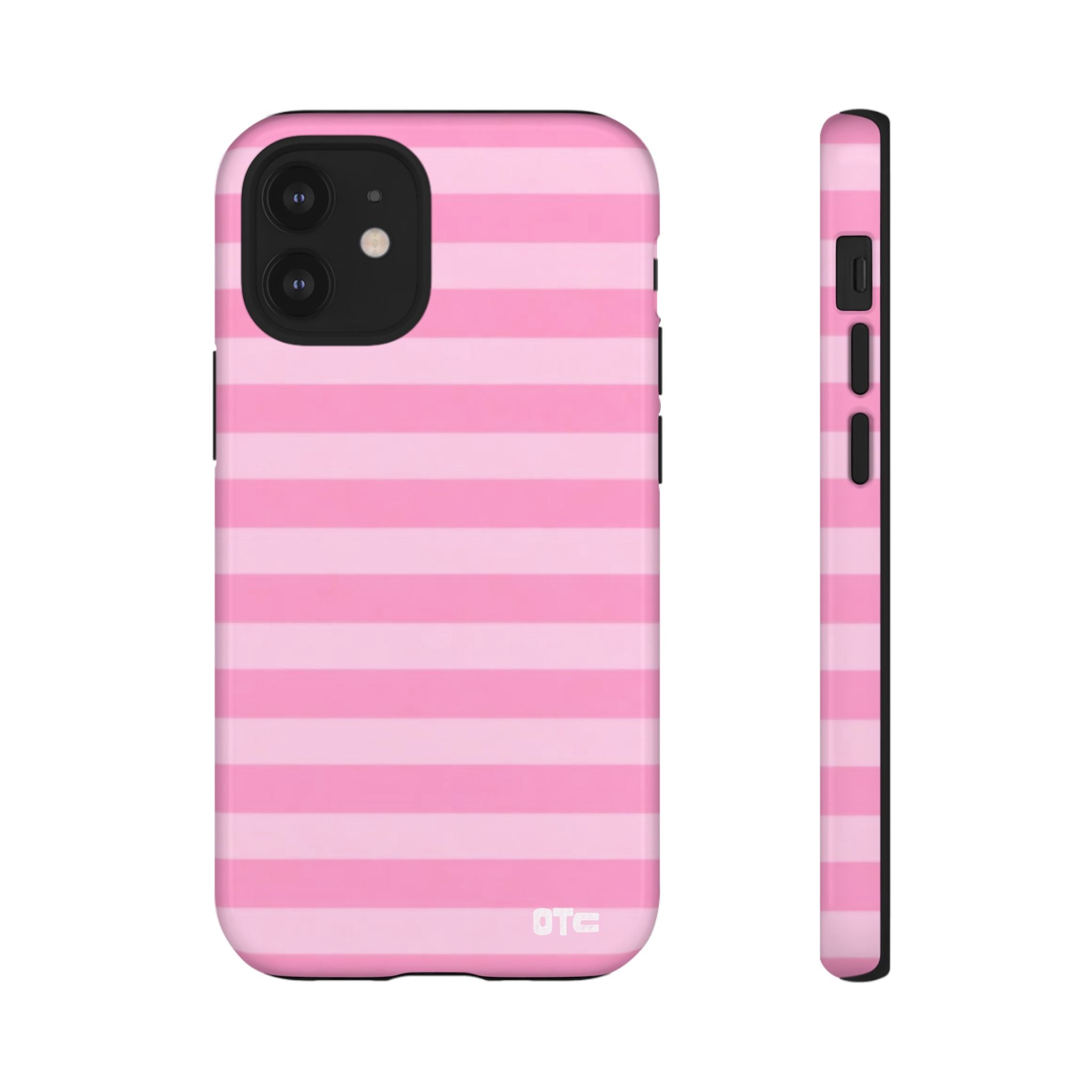 Pink Candy Stripes Protective Case