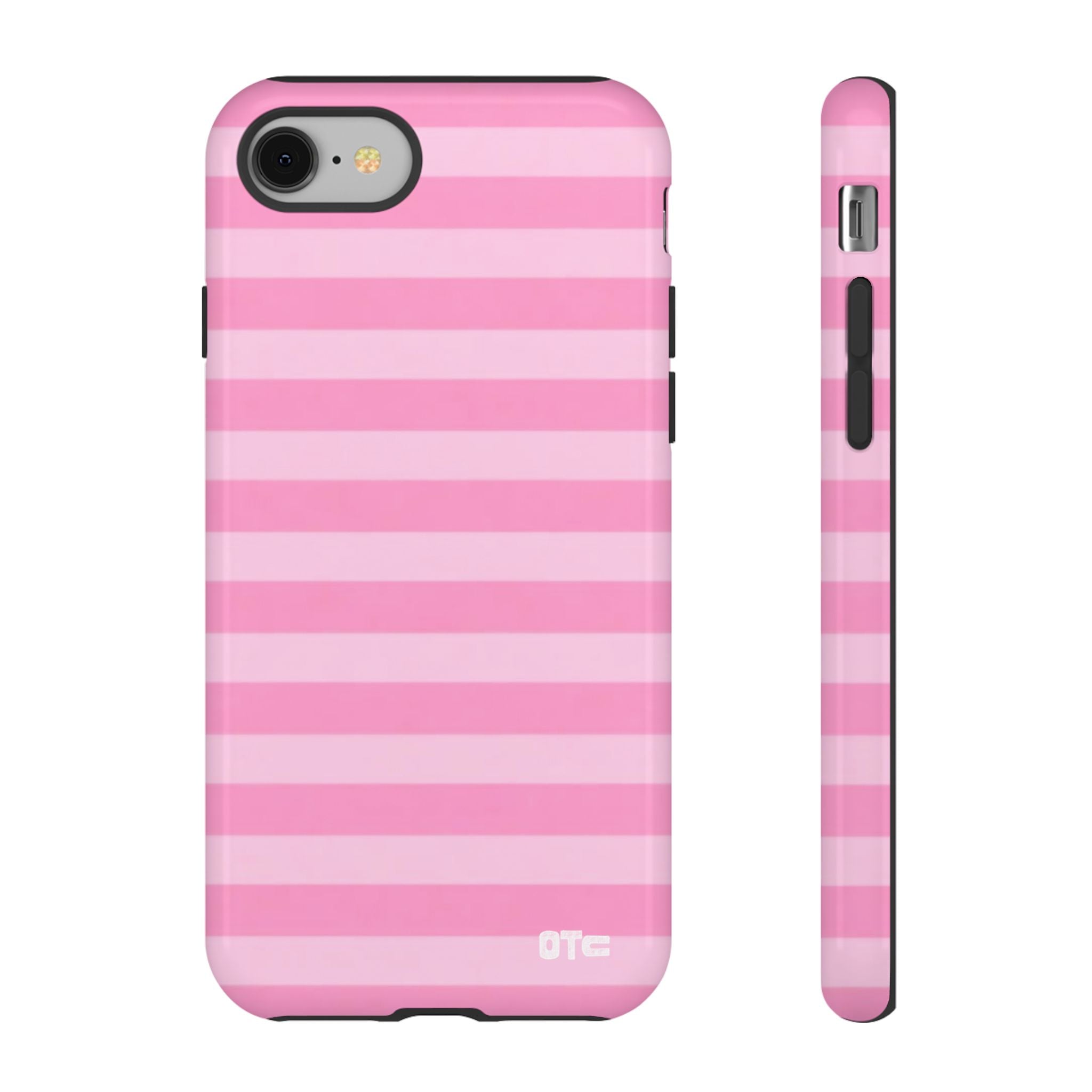 Pink Candy Stripes Protective Case