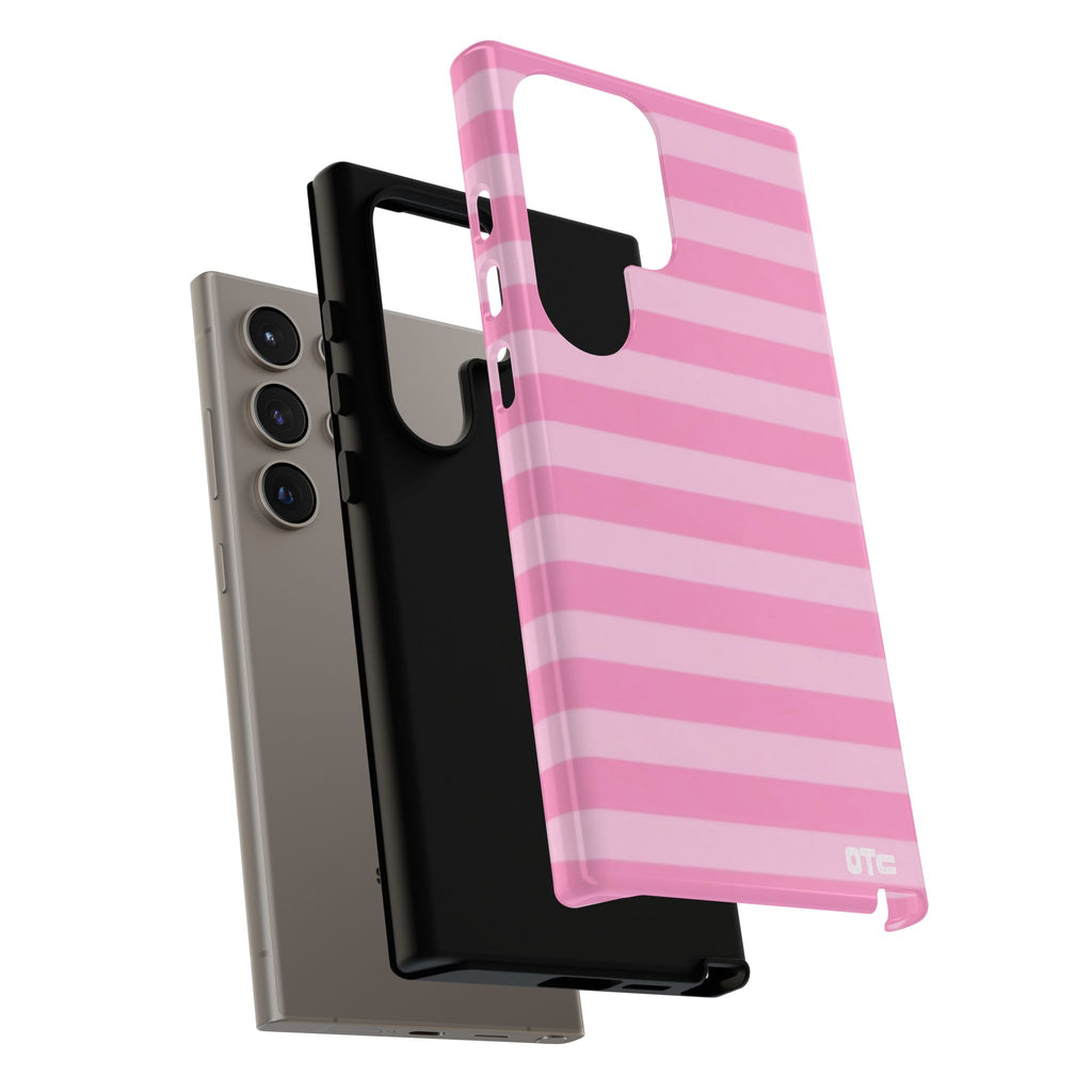 Pink Candy Stripes Protective Case