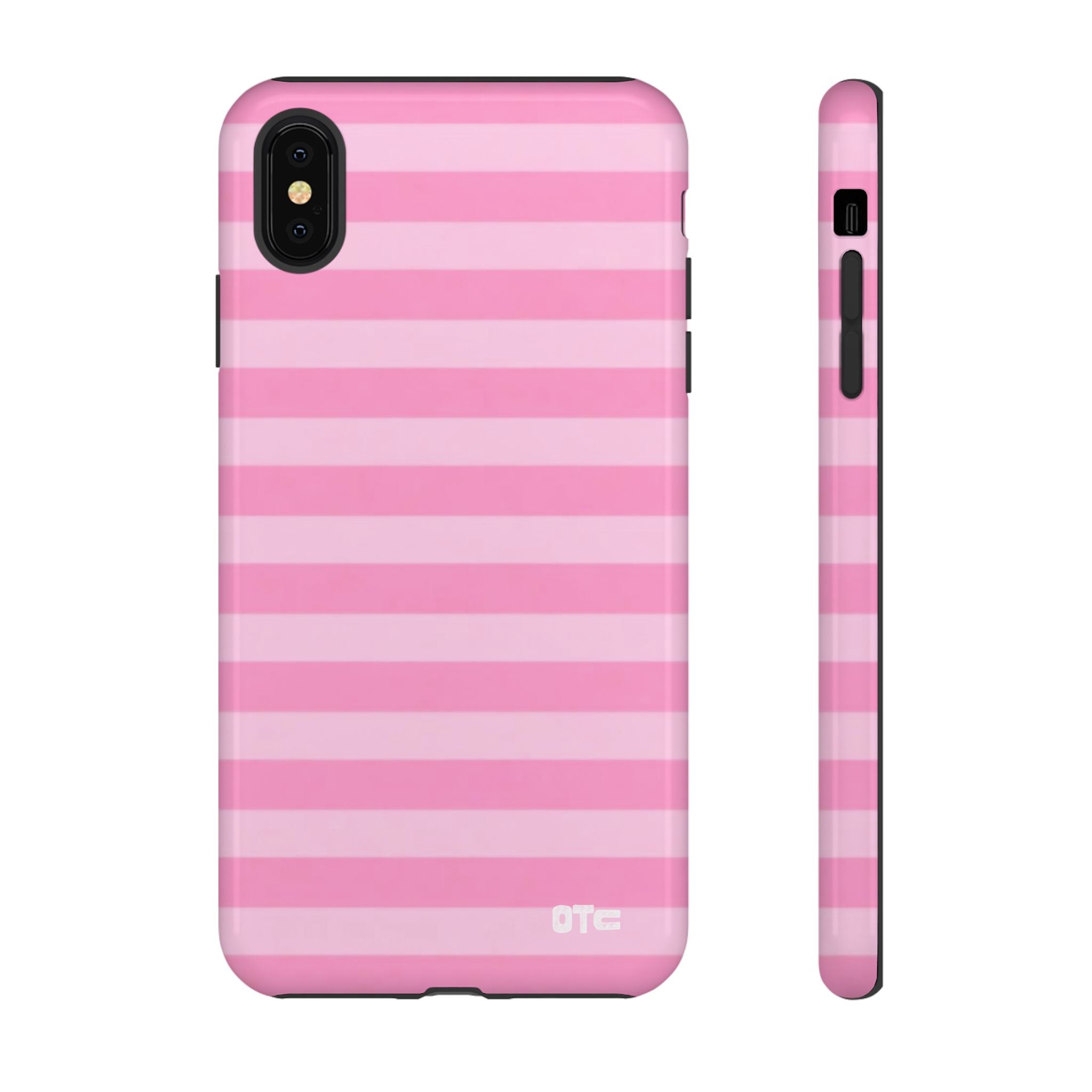 Pink Candy Stripes Protective Case