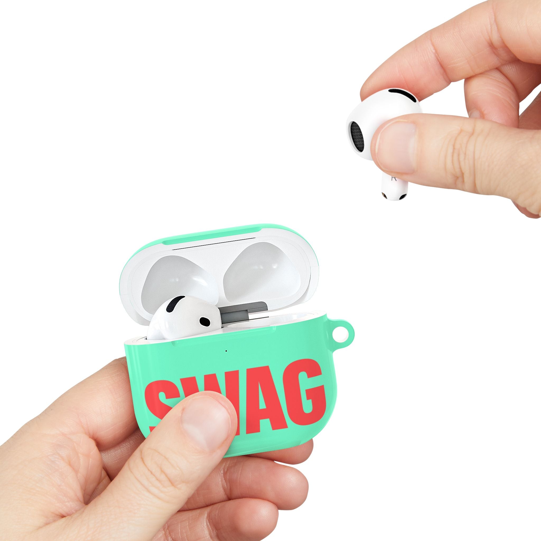 Teal Swag AirPods Case