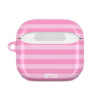 Pink Candy Stripes AirPods Case