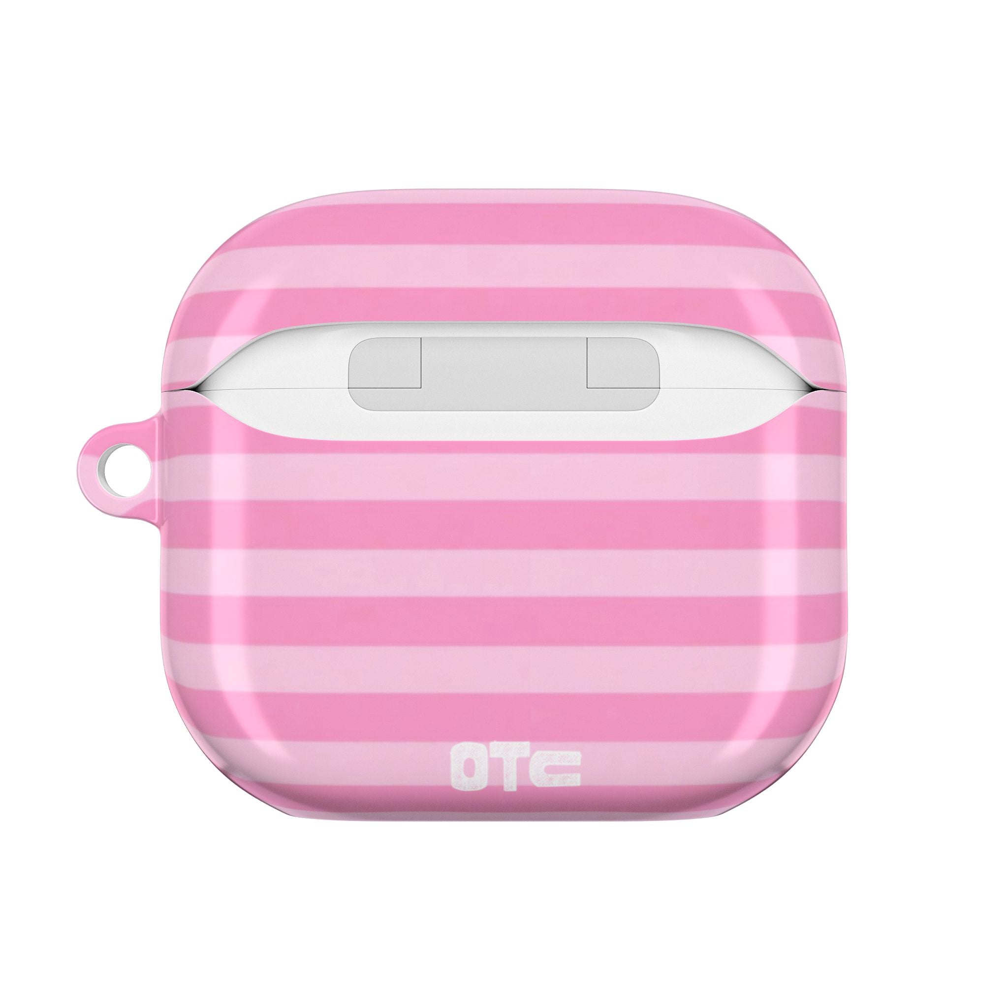 Pink Candy Stripes AirPods Case