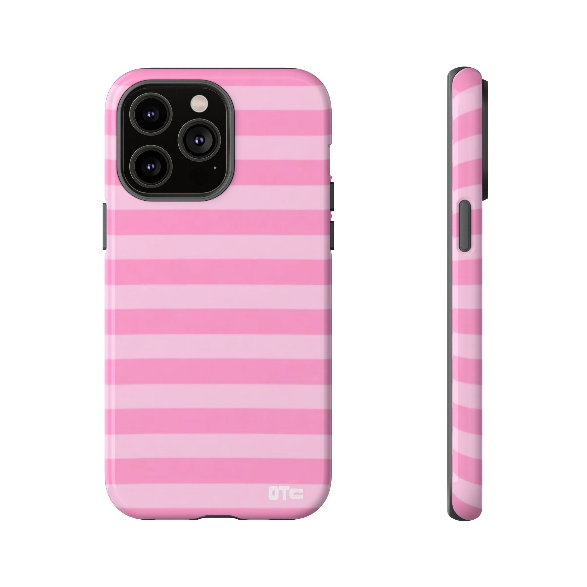 Pink Candy Stripes Protective Case