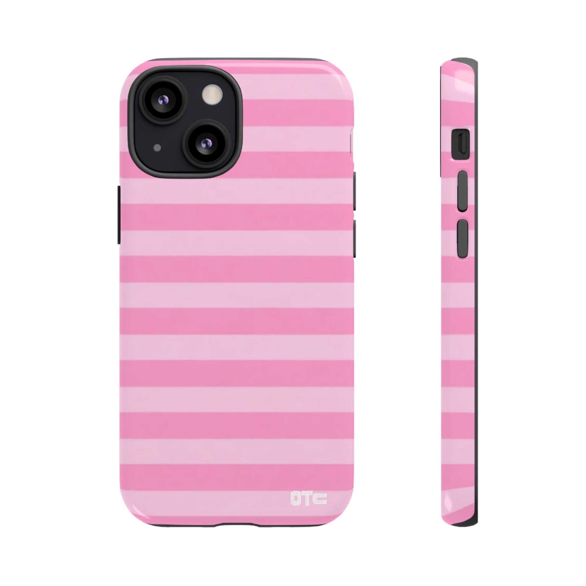 Pink Candy Stripes Protective Case