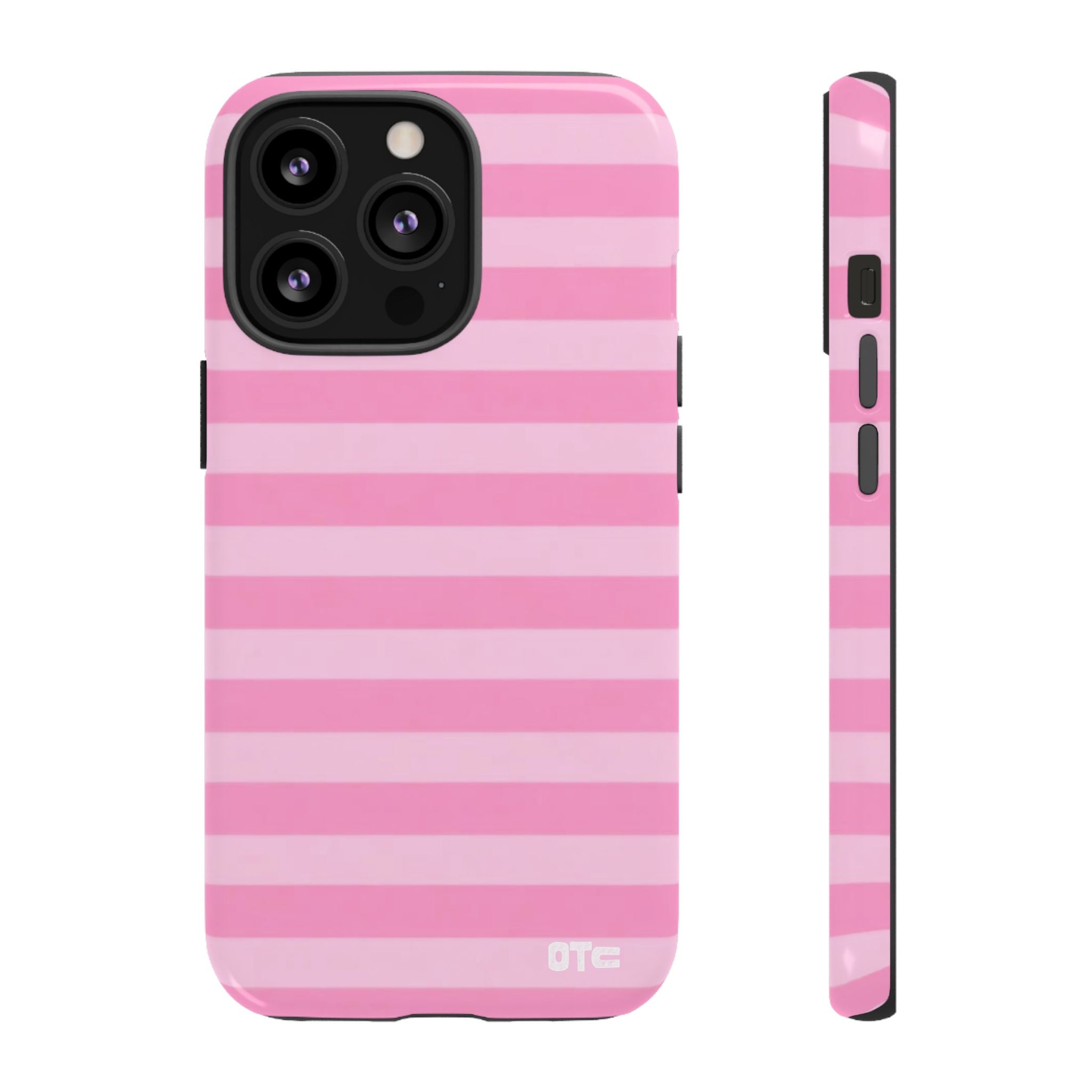 Pink Candy Stripes Protective Case