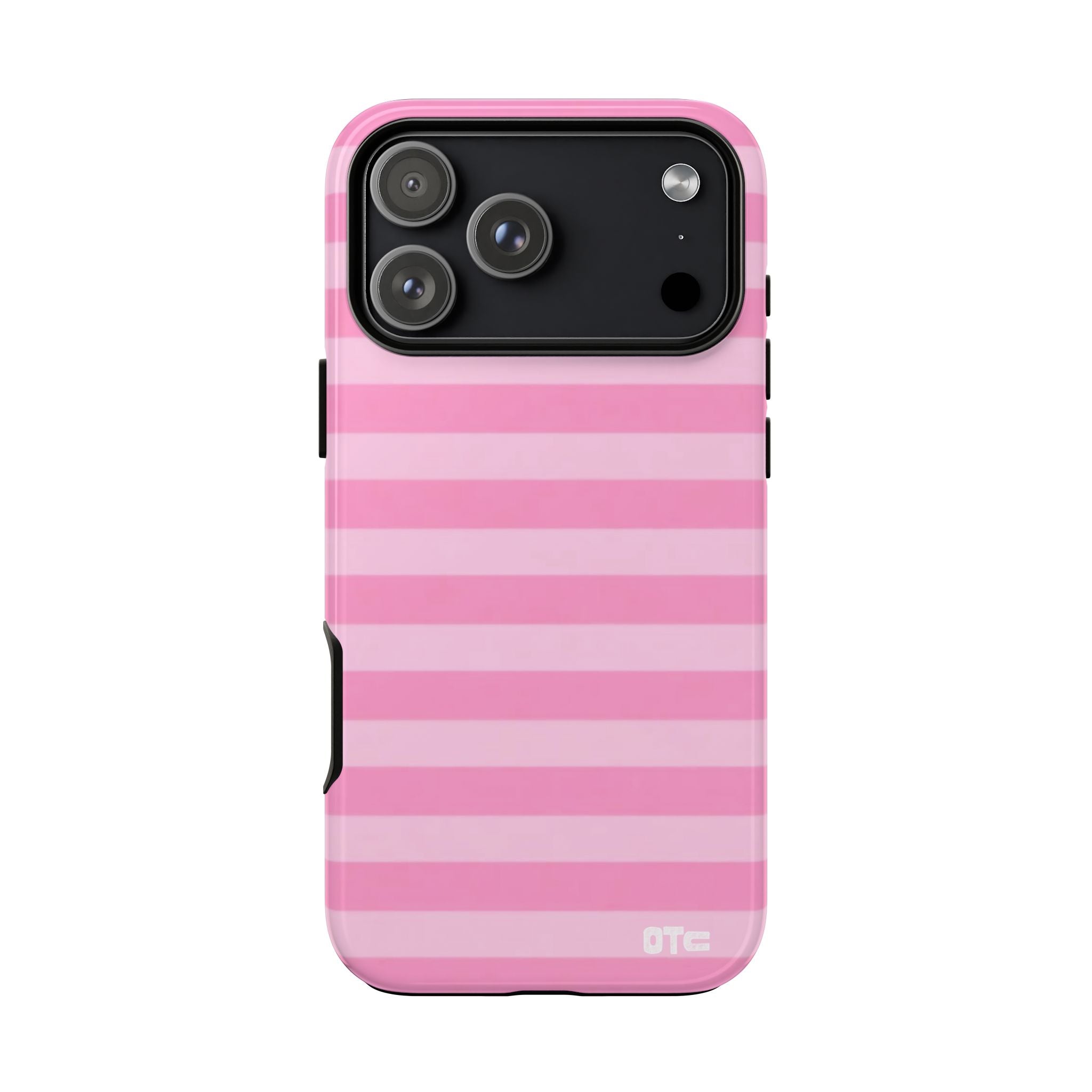 Pink Candy Stripes Protective Case