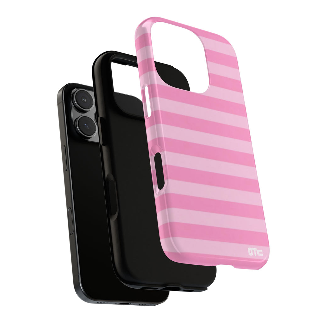 Pink Candy Stripes Protective Case
