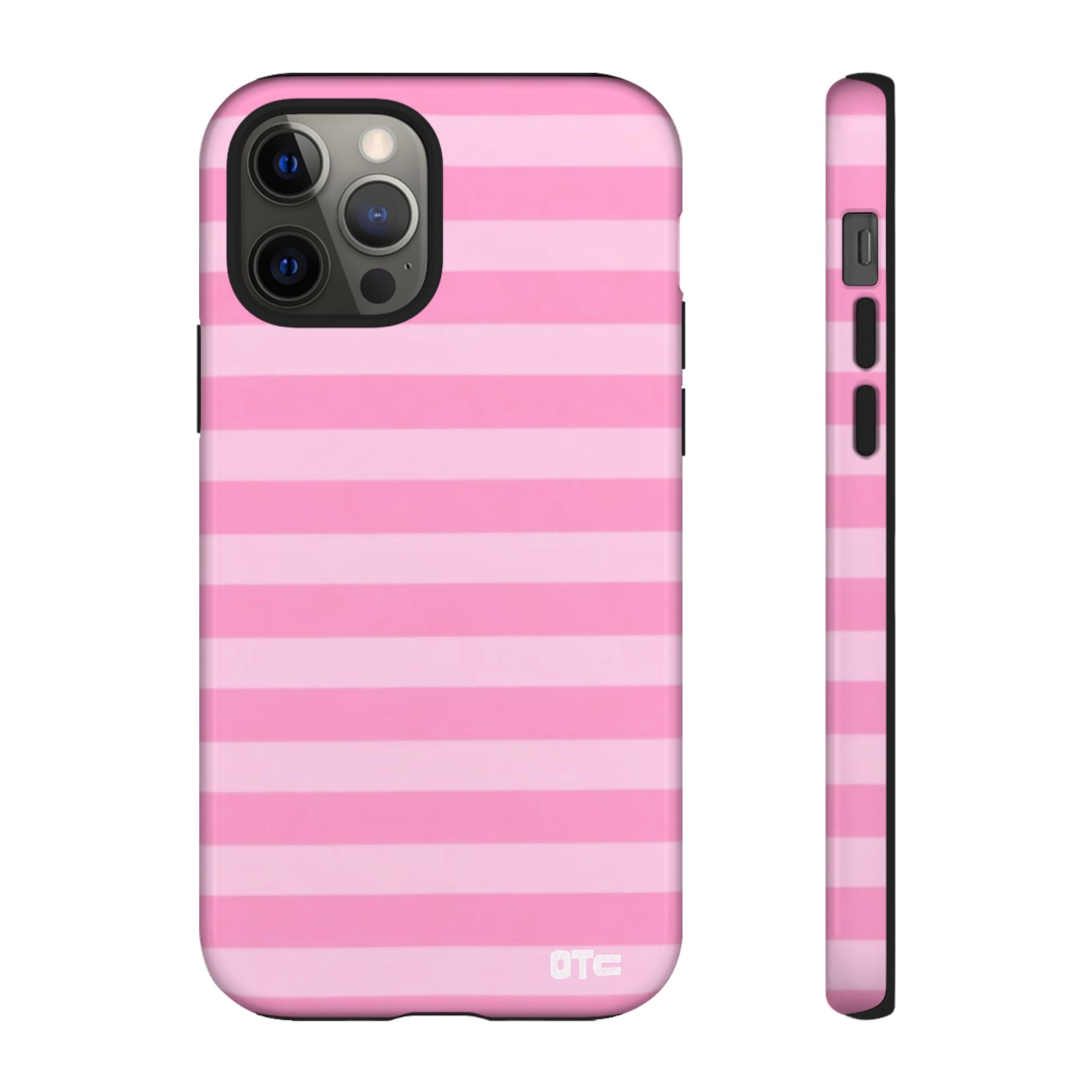 Pink Candy Stripes Protective Case