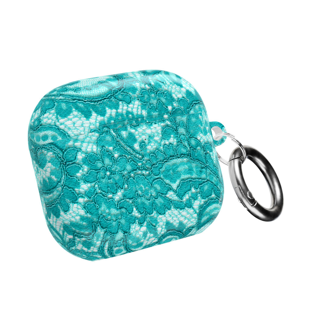 Teal Lace AirPods Case
