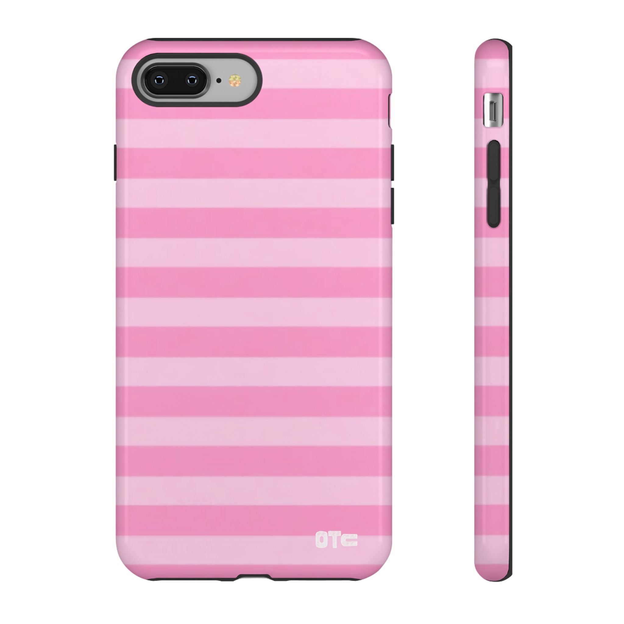 Pink Candy Stripes Protective Case