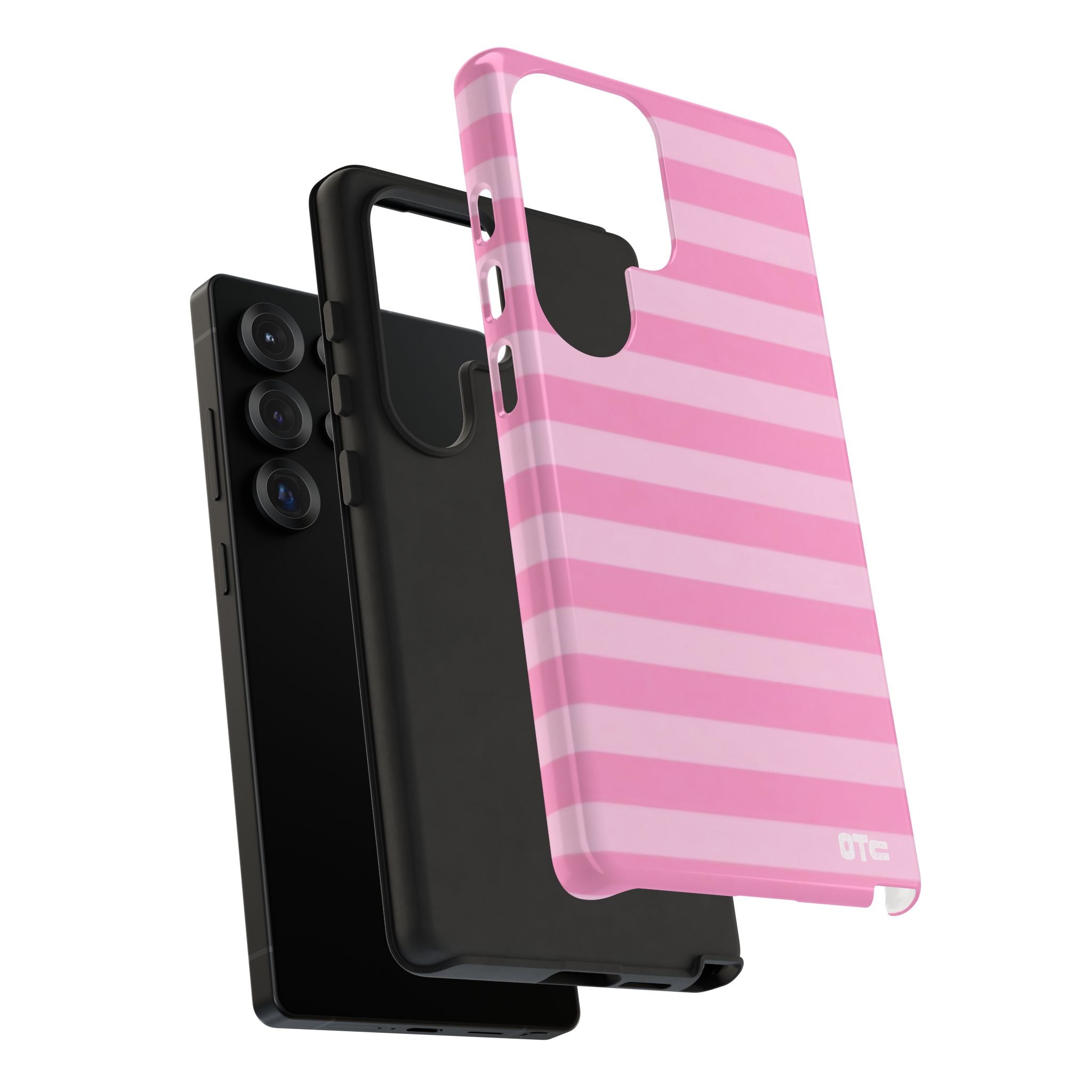 Pink Candy Stripes Protective Case