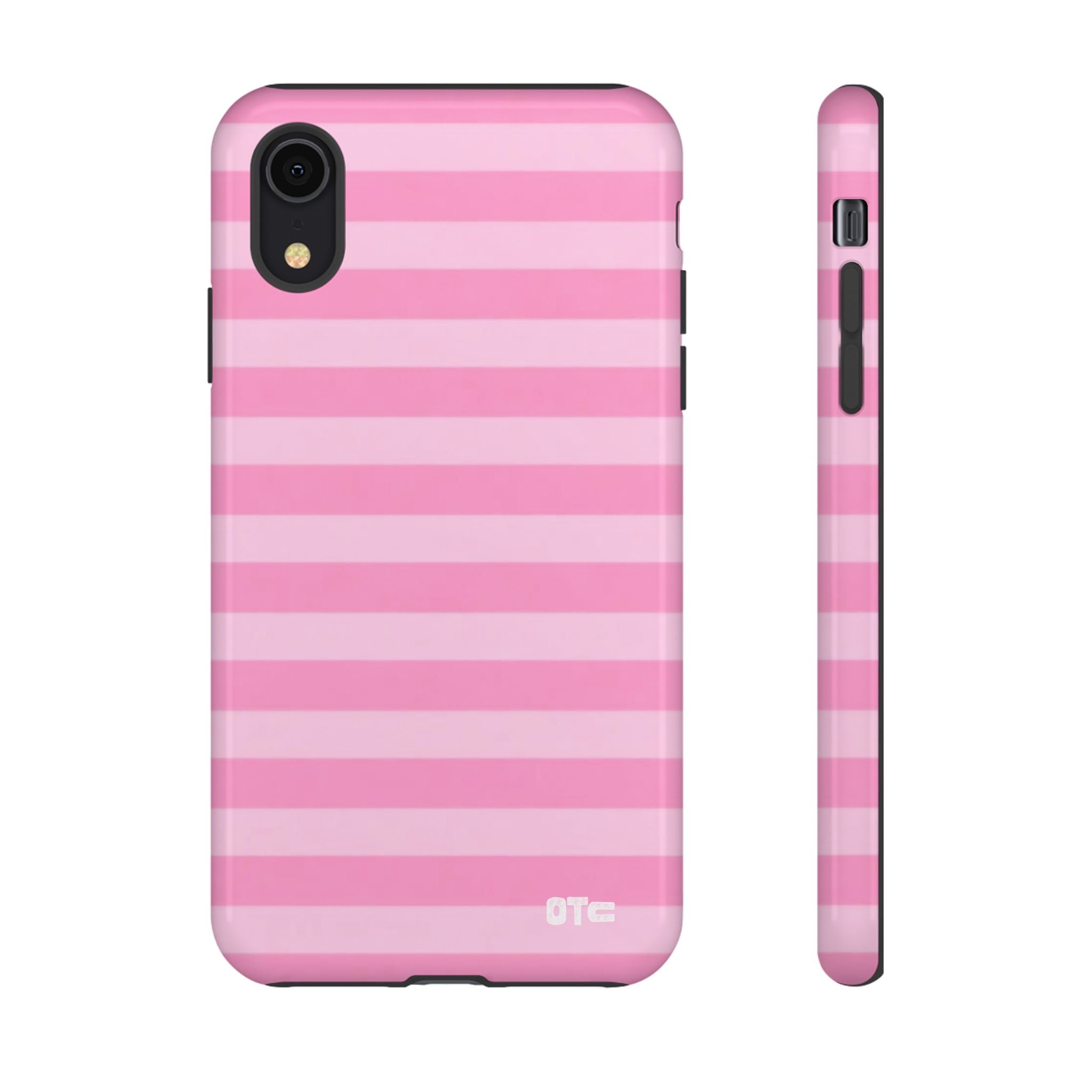 Pink Candy Stripes Protective Case