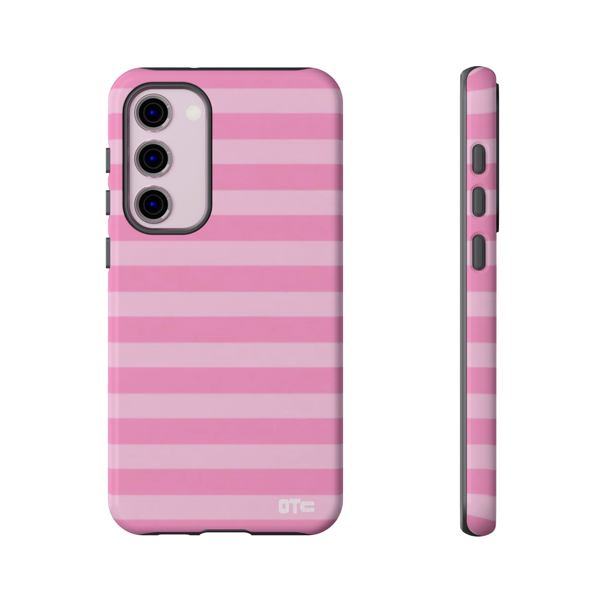 Pink Candy Stripes Protective Case