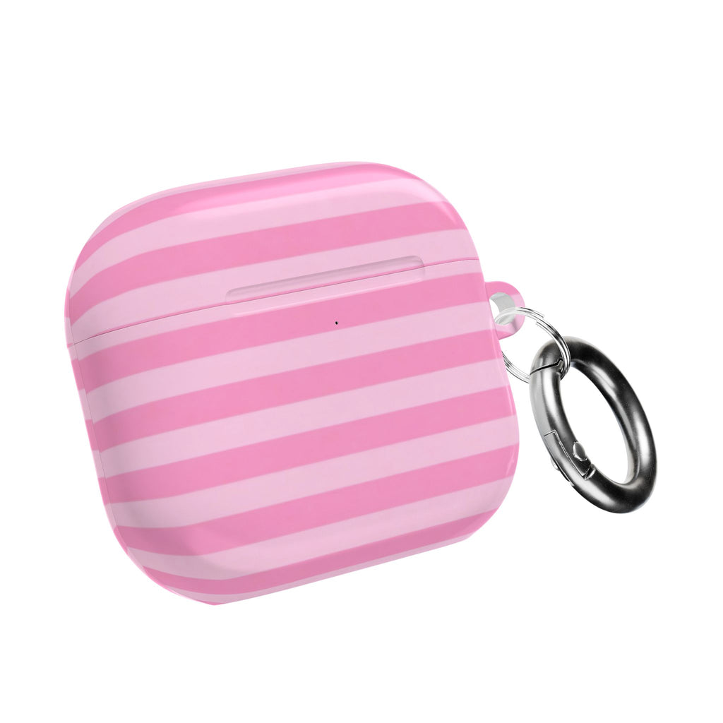 Pink Candy Stripes AirPods Case