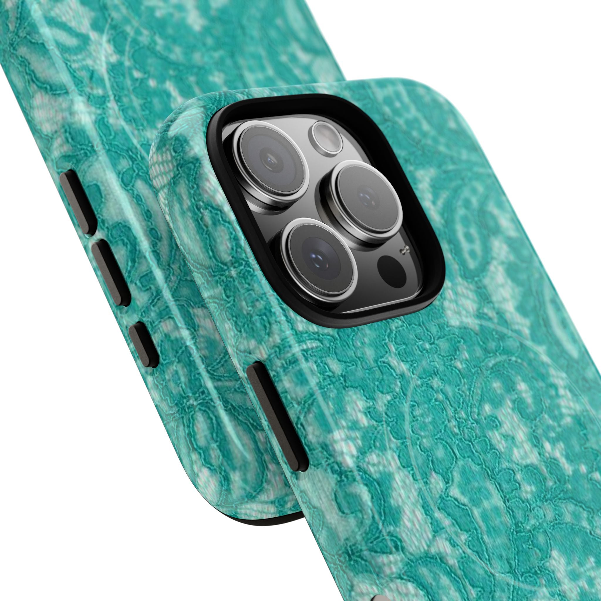 Teal Lace MagSafe Case