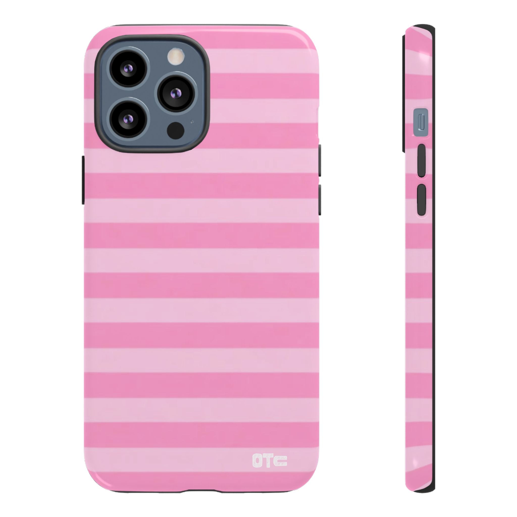 Pink Candy Stripes Protective Case