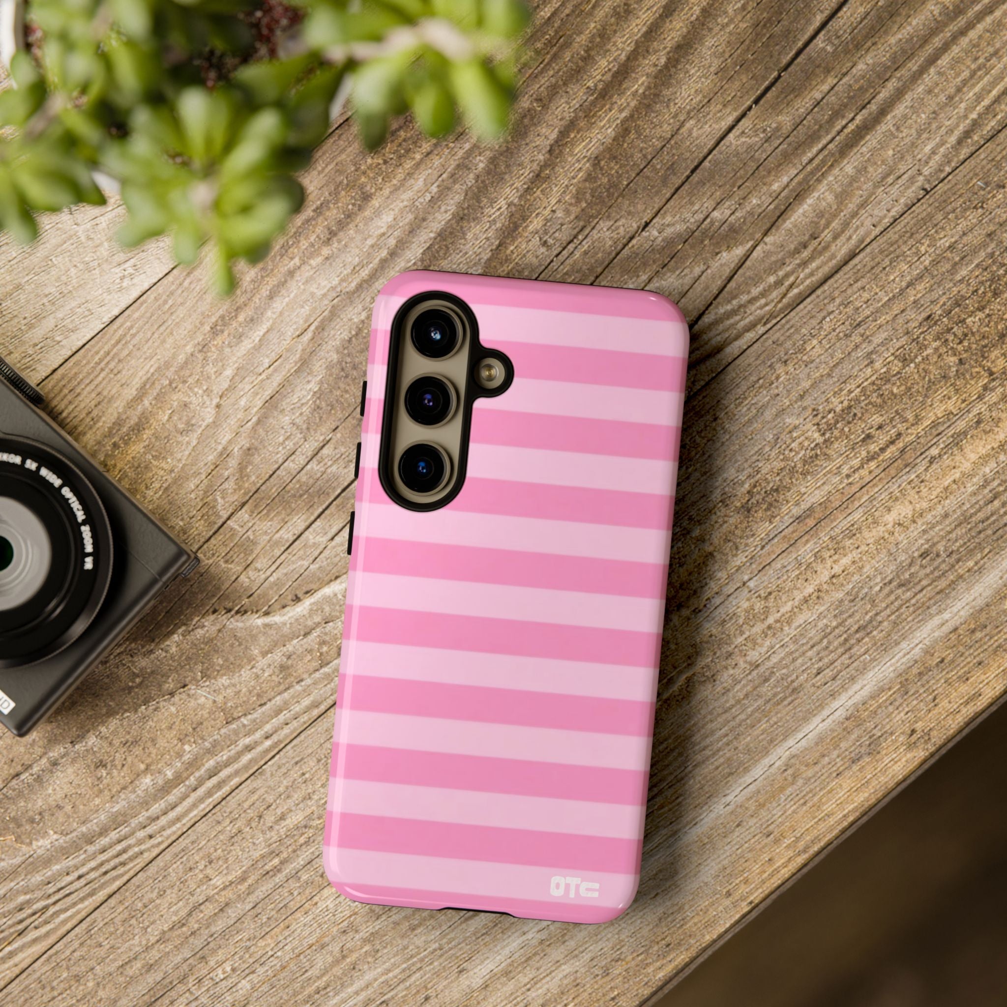 Pink Candy Stripes Protective Case