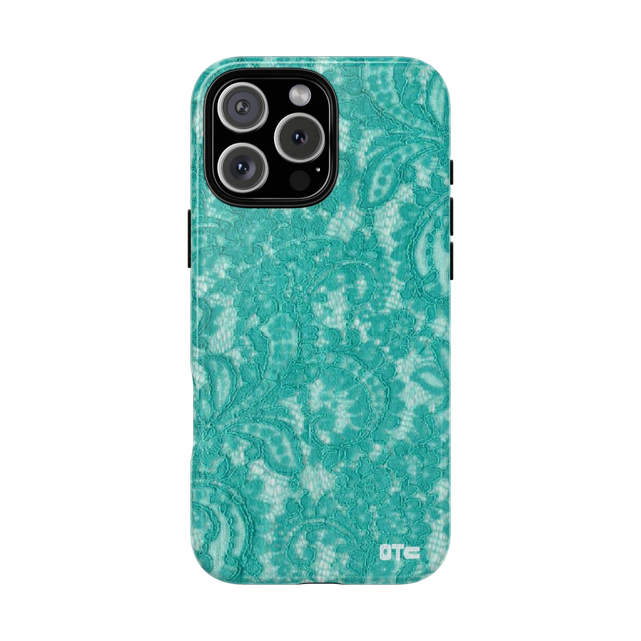 Teal Lace MagSafe Case