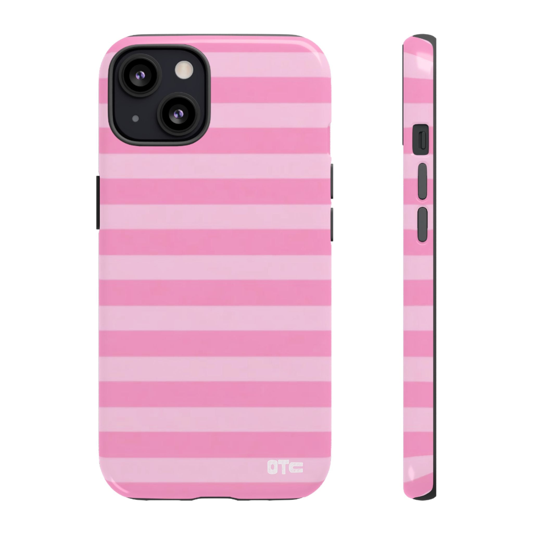 Pink Candy Stripes Protective Case