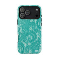 Teal Lace MagSafe Case