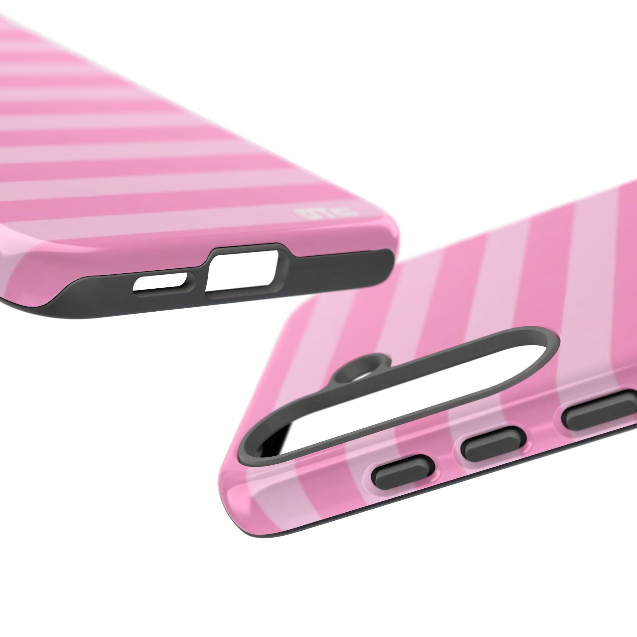 Pink Candy Stripes Protective Case