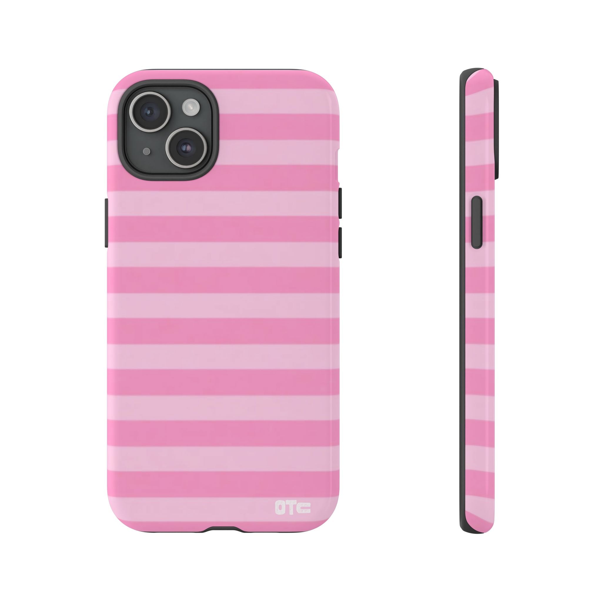 Pink Candy Stripes Protective Case