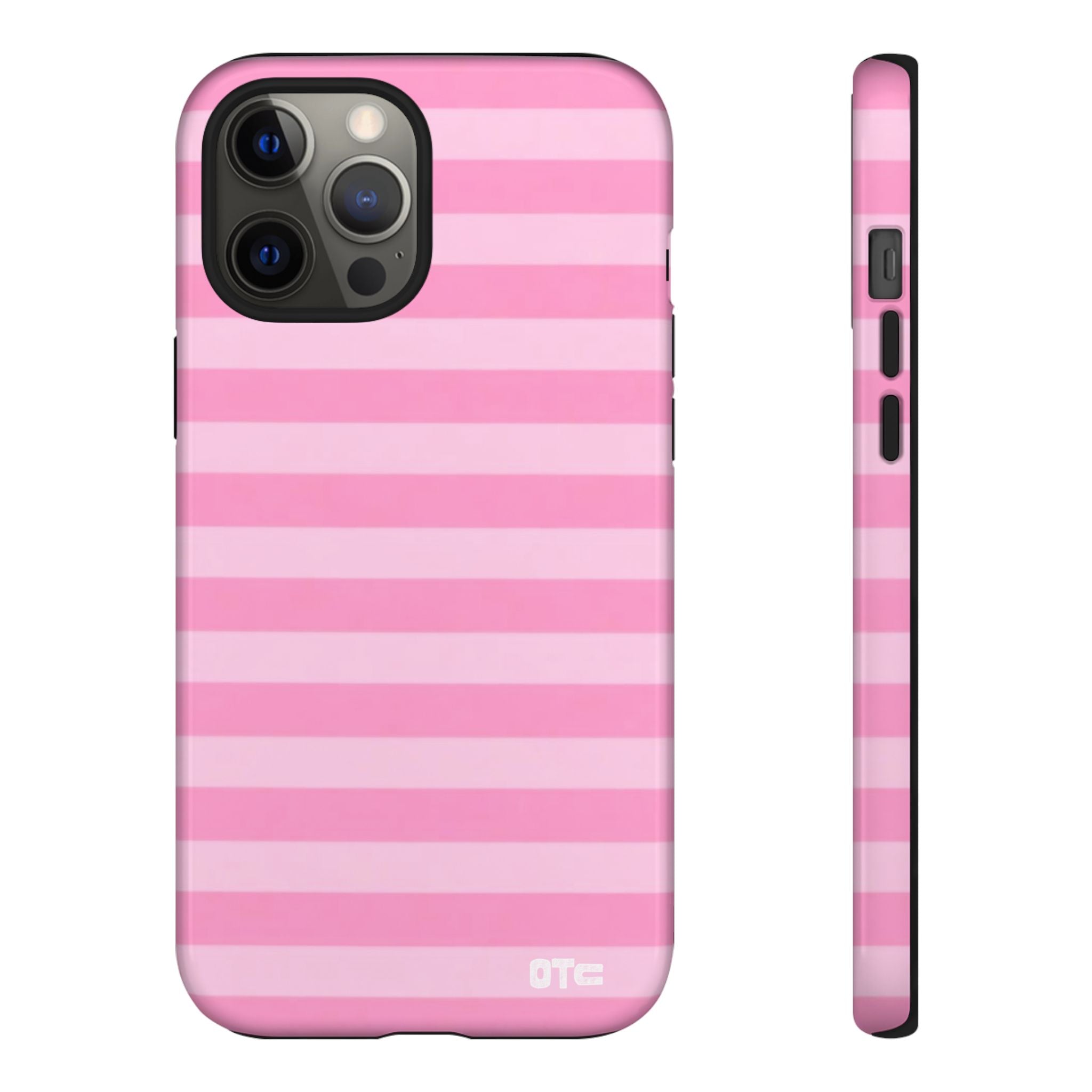 Pink Candy Stripes Protective Case