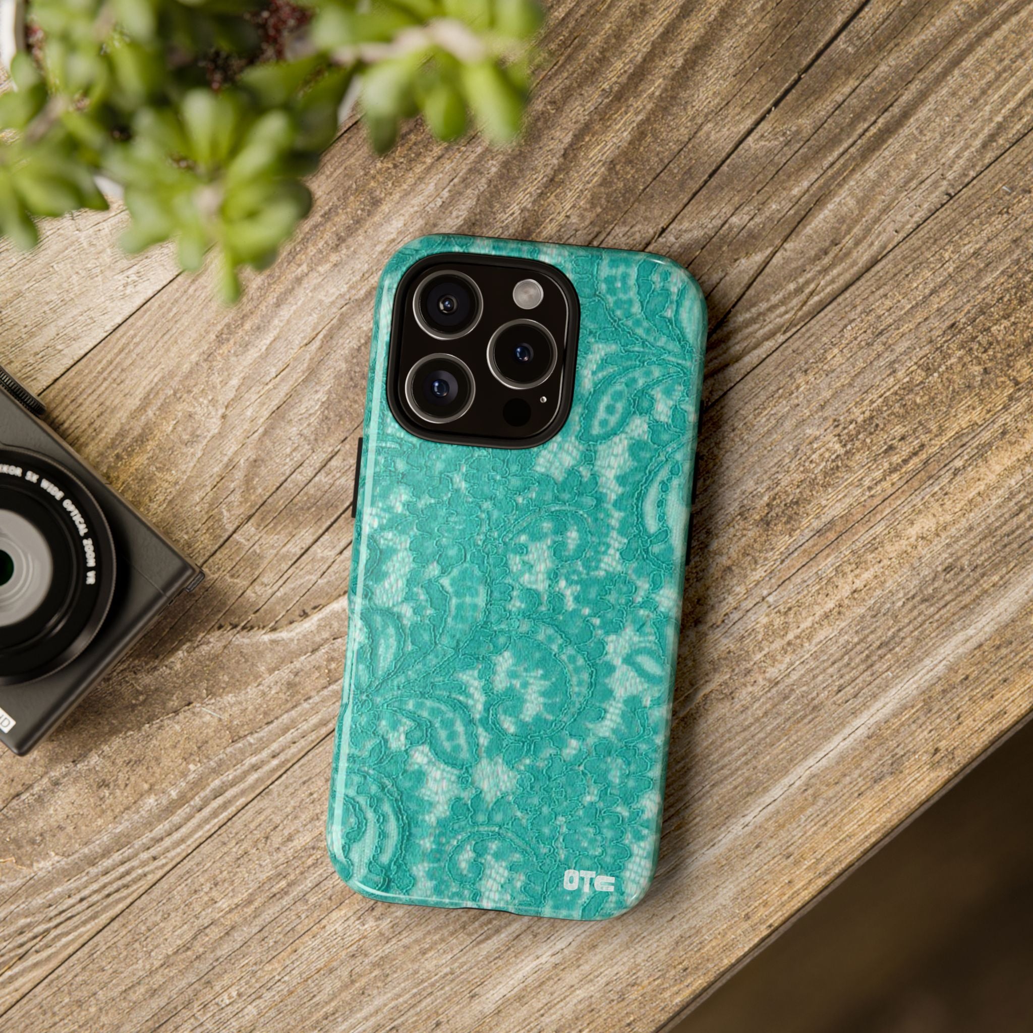 Teal Lace Protective Case