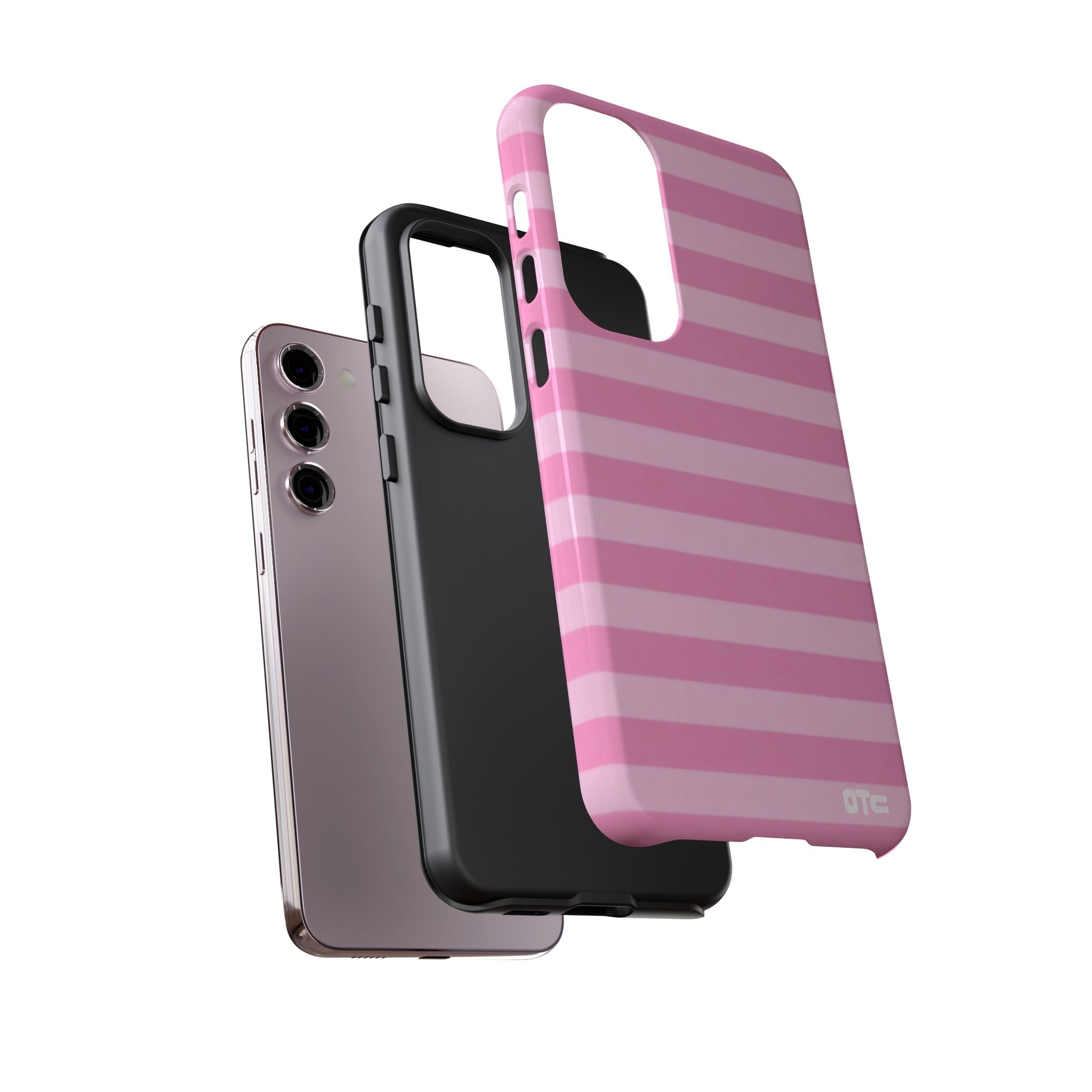 Pink Candy Stripes Protective Case
