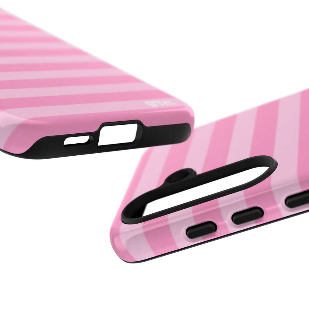 Pink Candy Stripes Protective Case