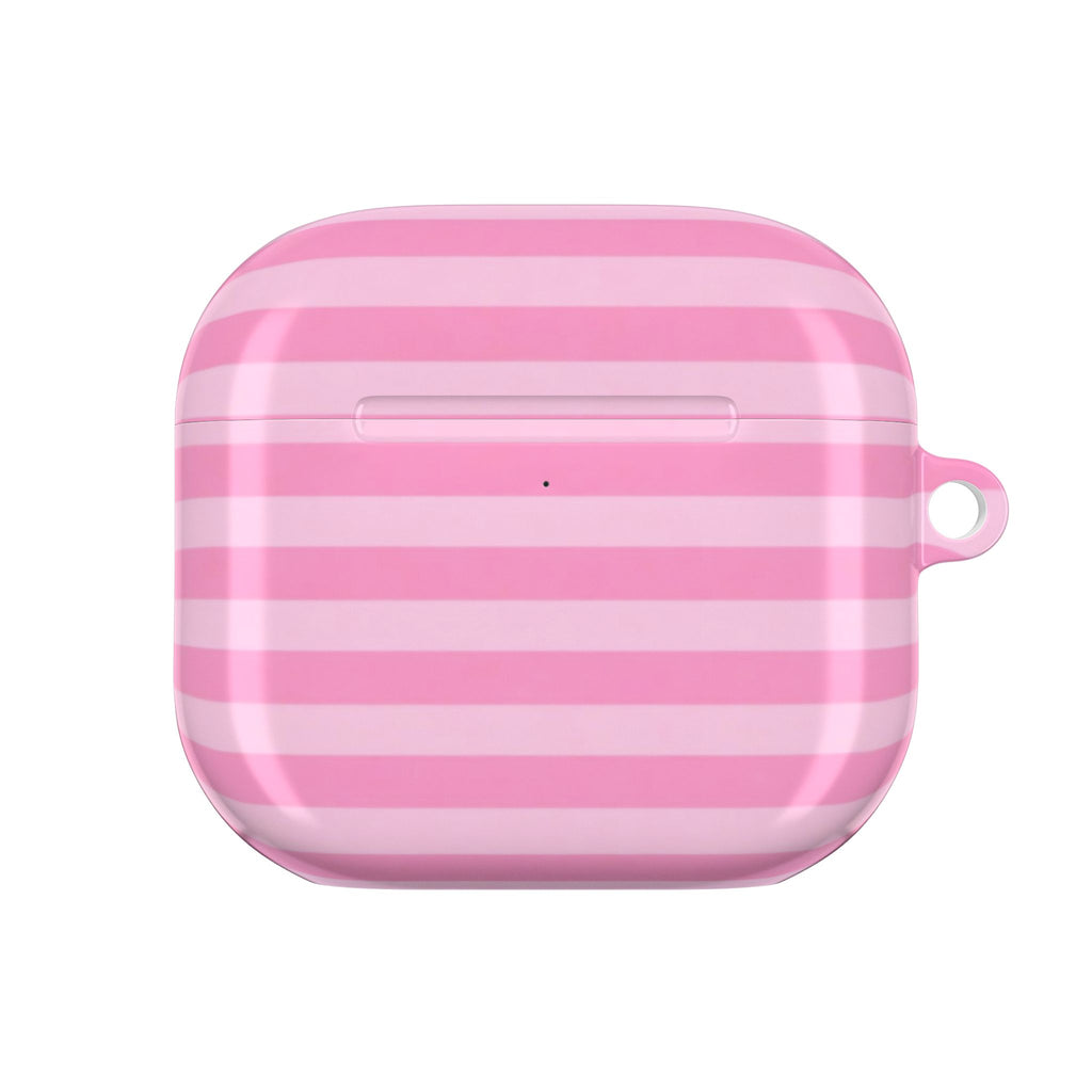 Pink Candy Stripes AirPods Case
