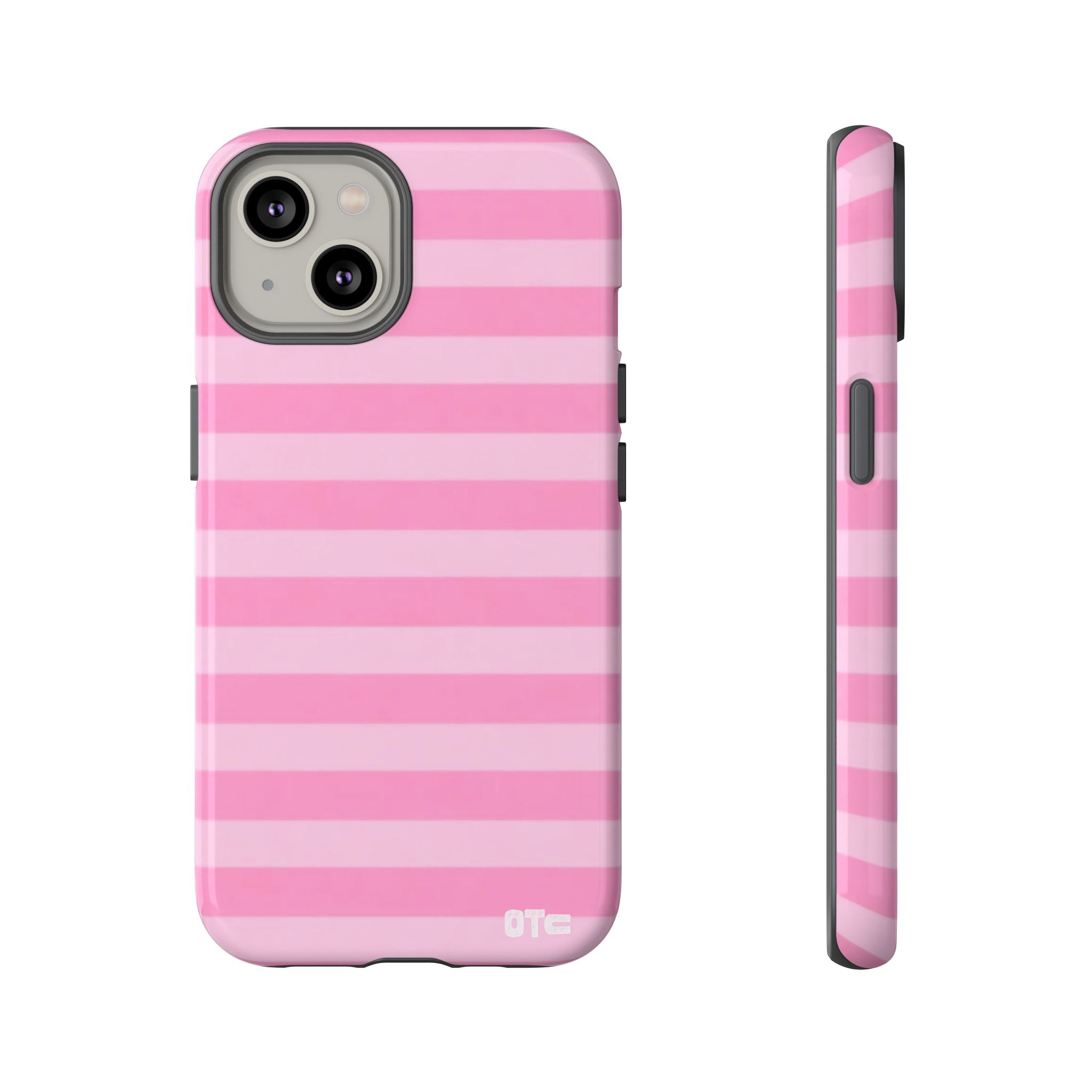 Pink Candy Stripes Protective Case