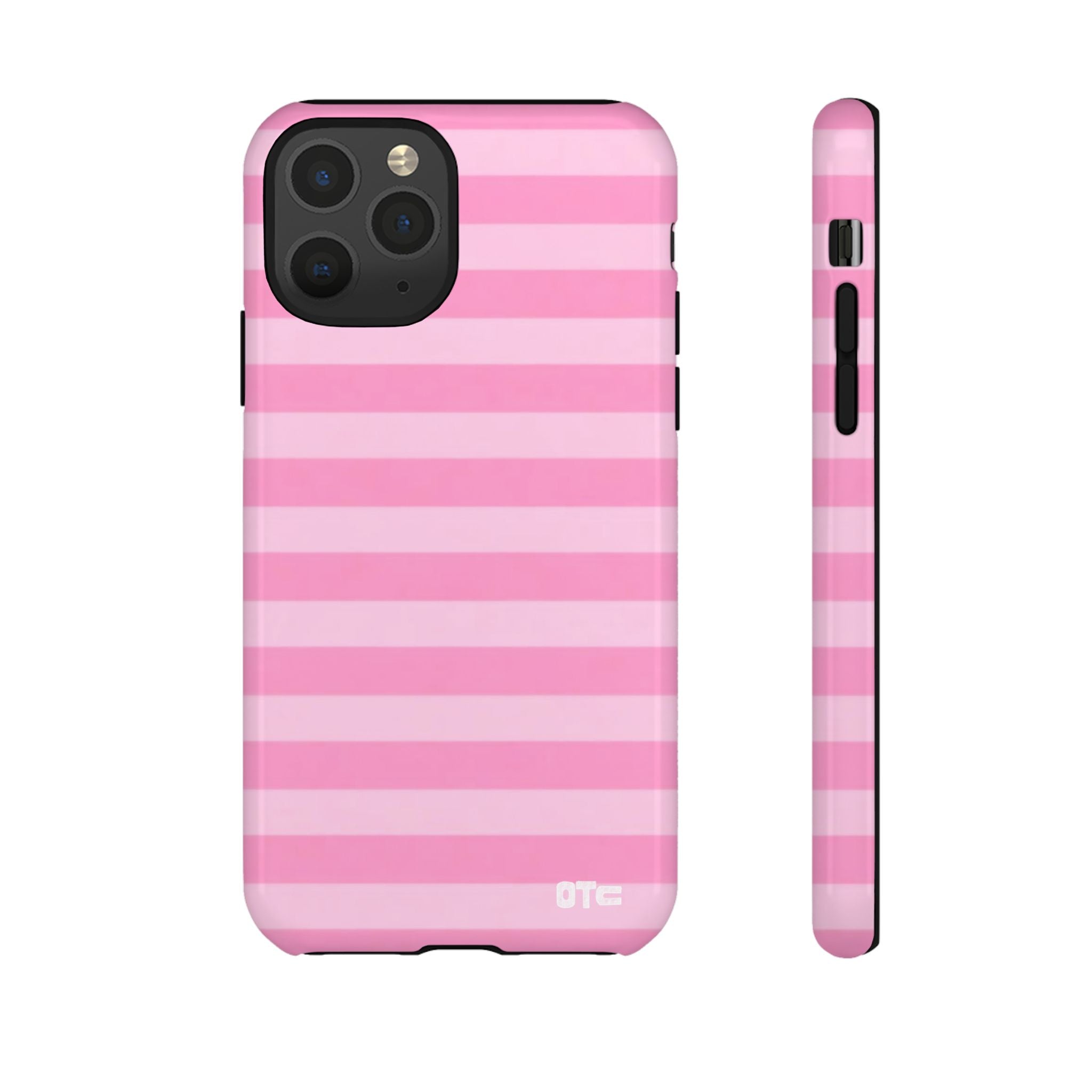 Pink Candy Stripes Protective Case