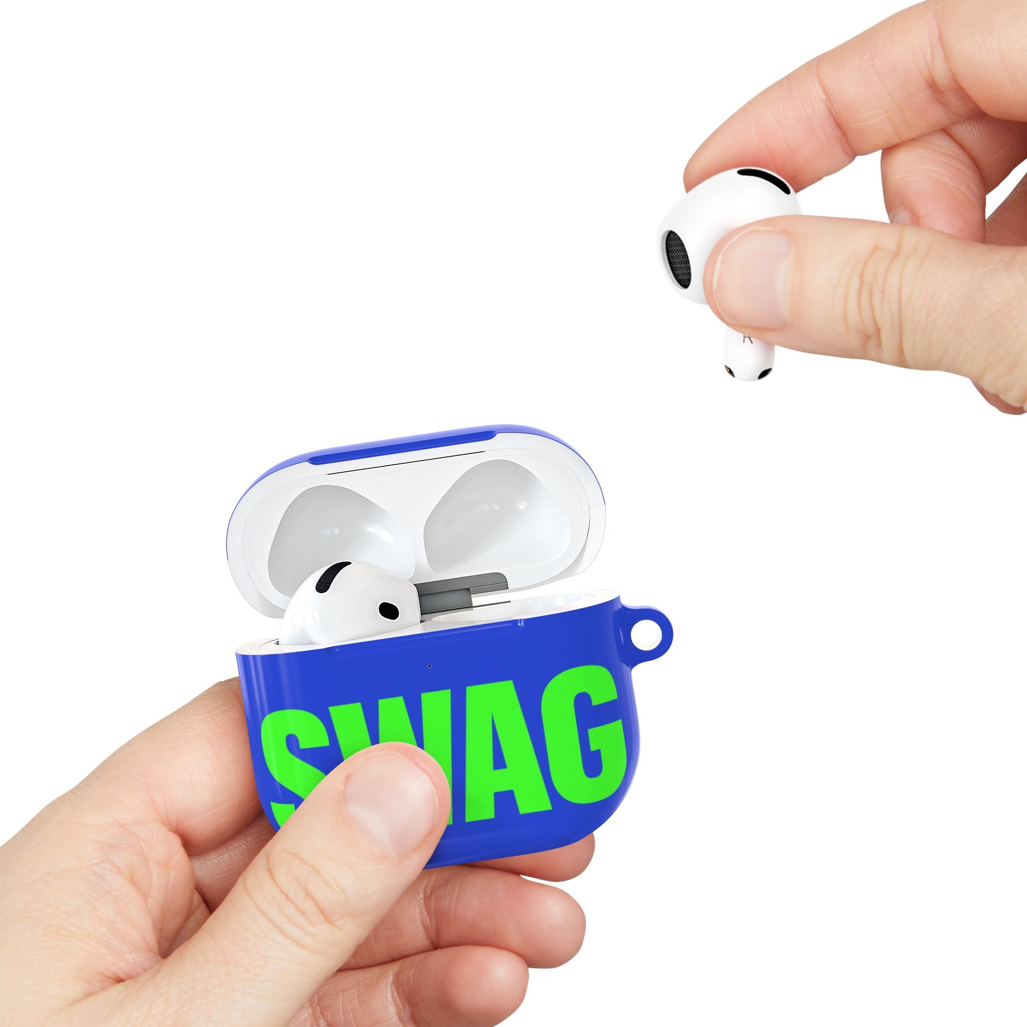 Electric Blue Swag AirPods Case