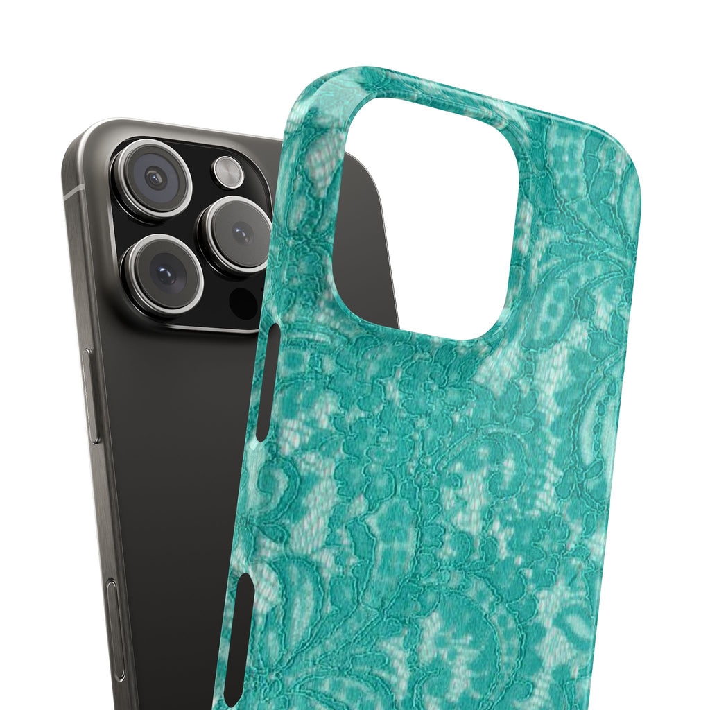 Teal Lace Case