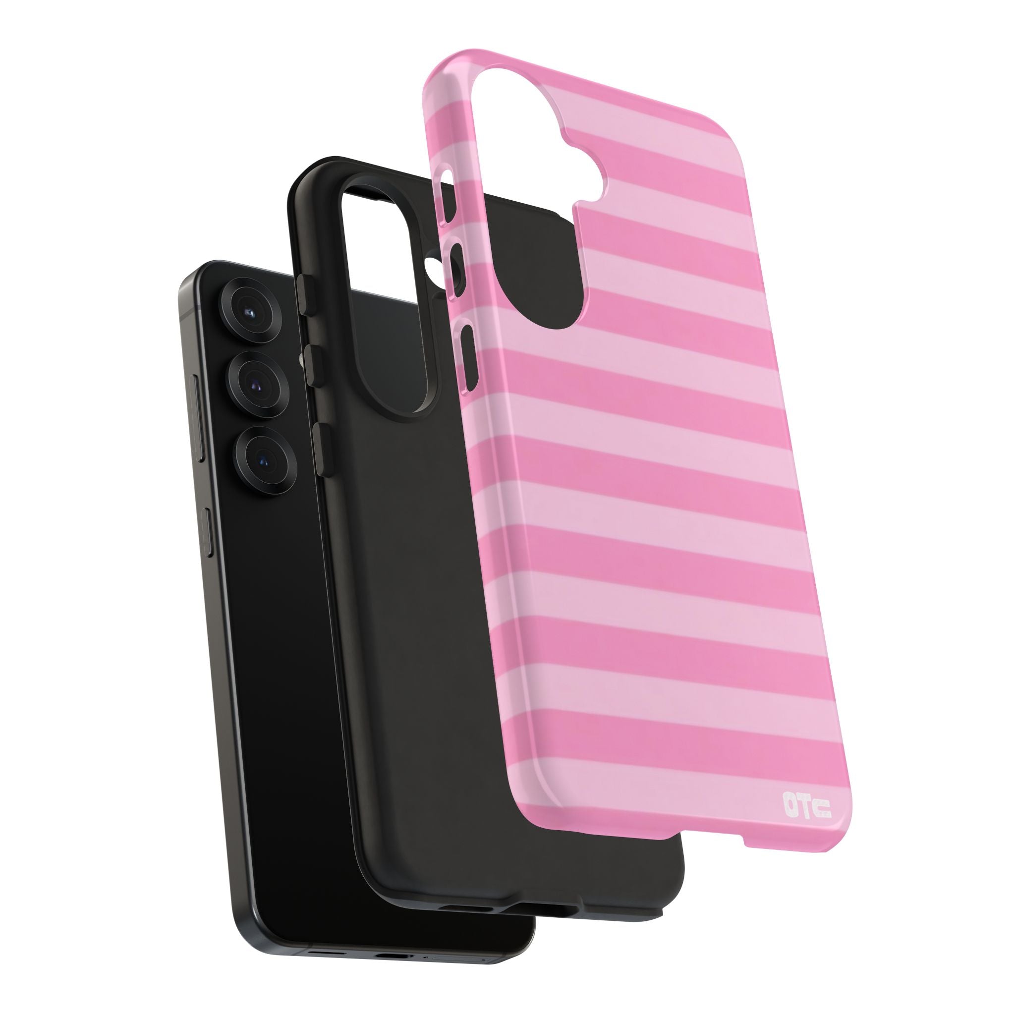 Pink Candy Stripes Protective Case