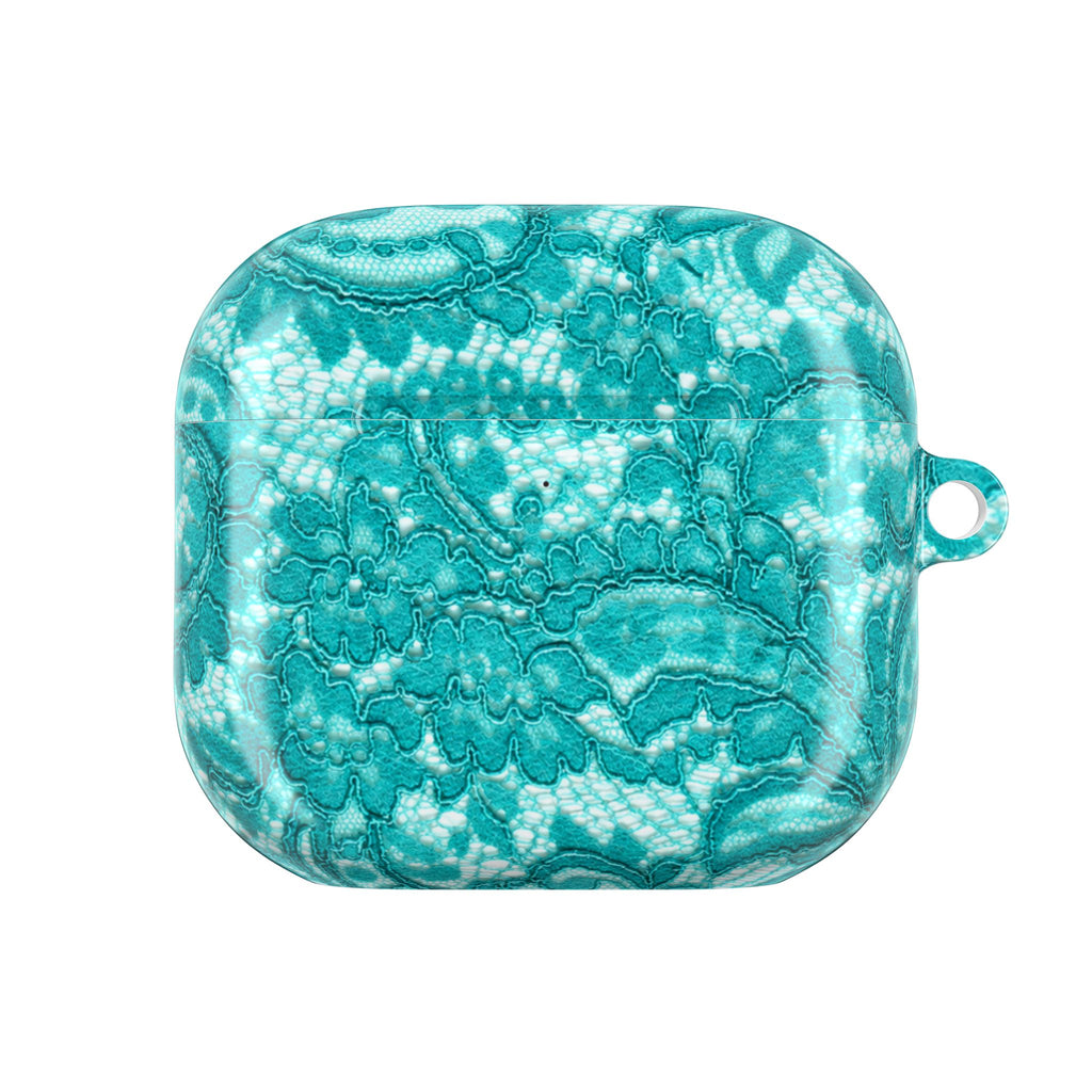Teal Lace AirPods Case