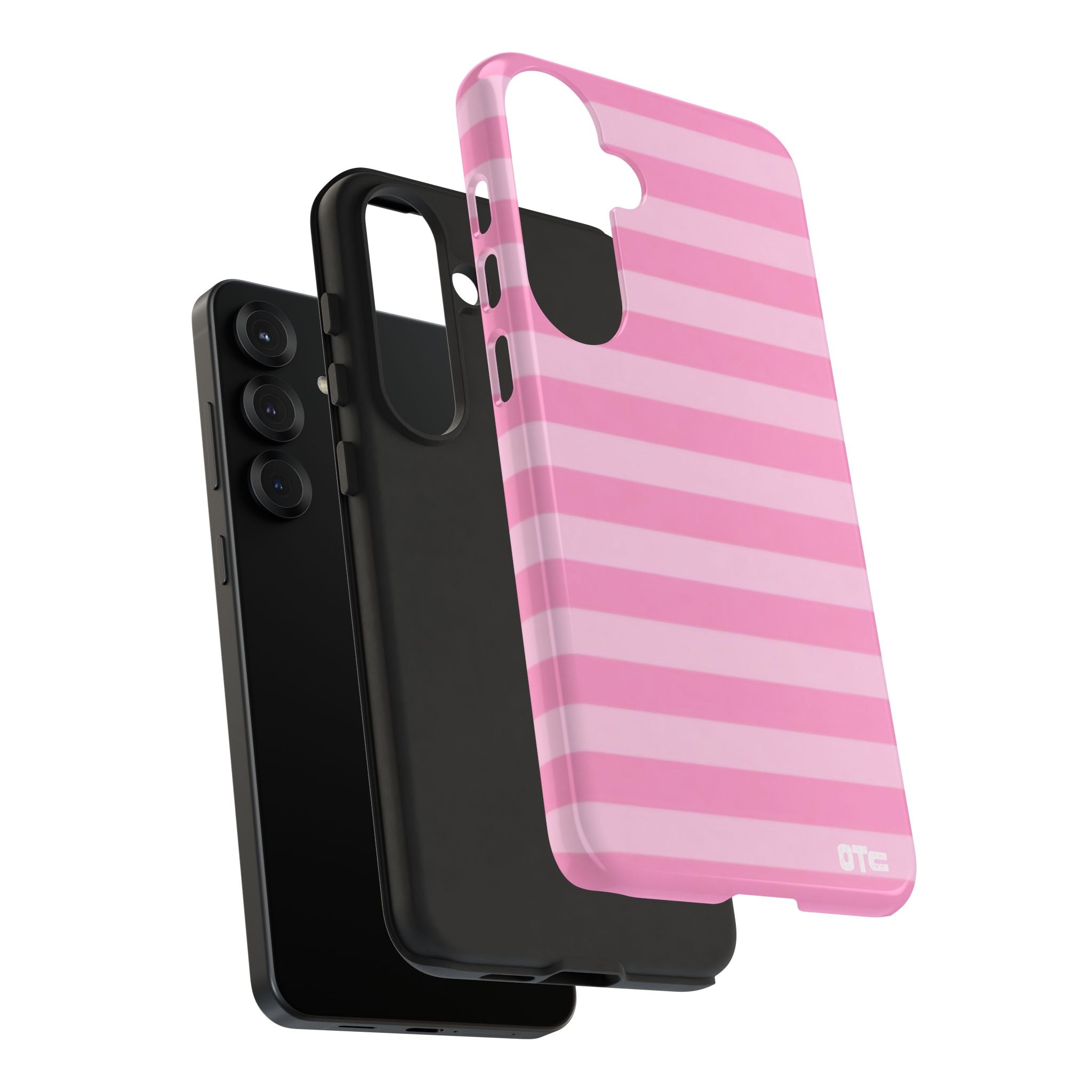 Pink Candy Stripes Protective Case