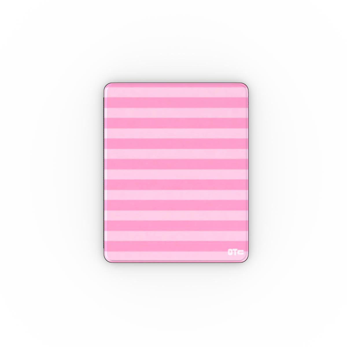 Pink Candy Stripes iPad Case