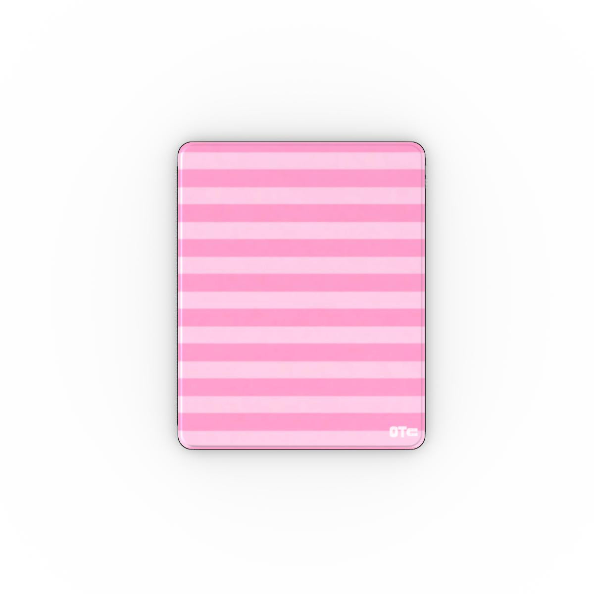 Pink Candy Stripes iPad Case