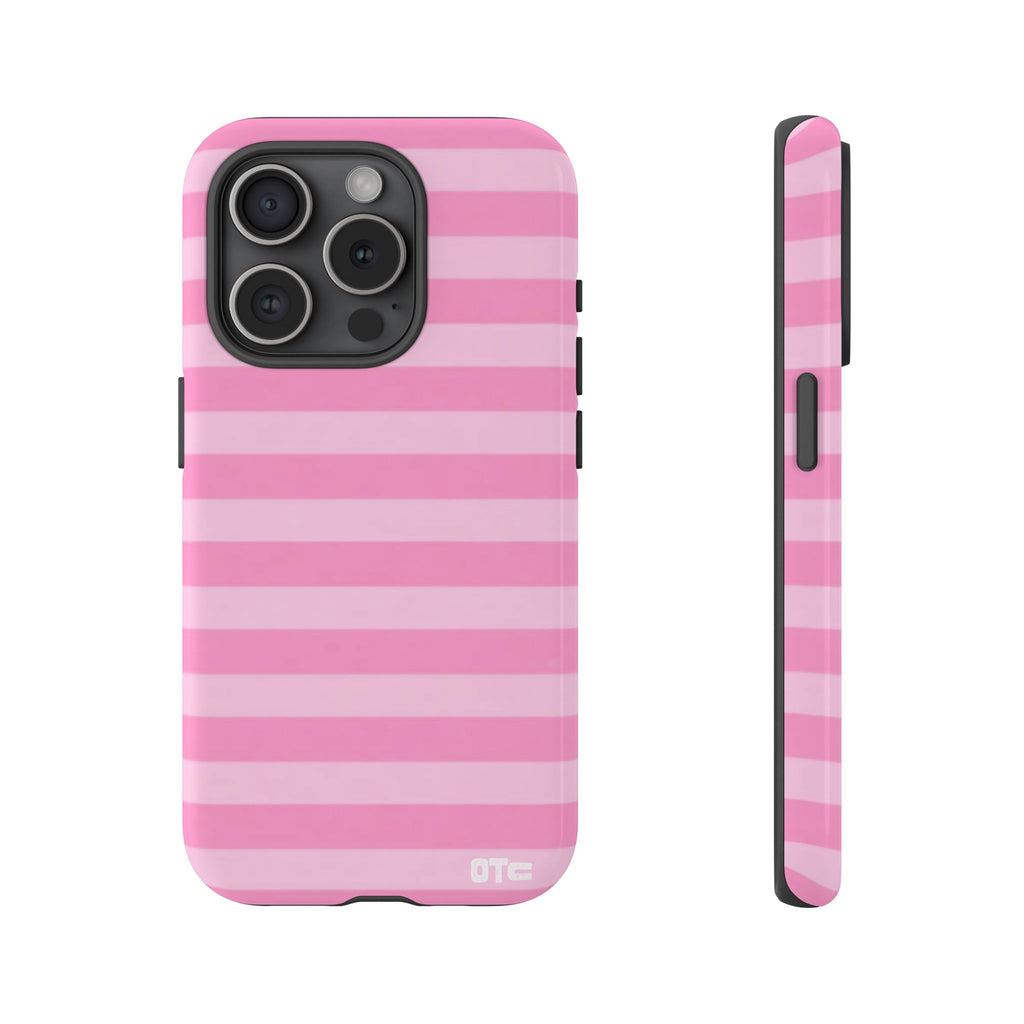 Pink Candy Stripes Protective Case