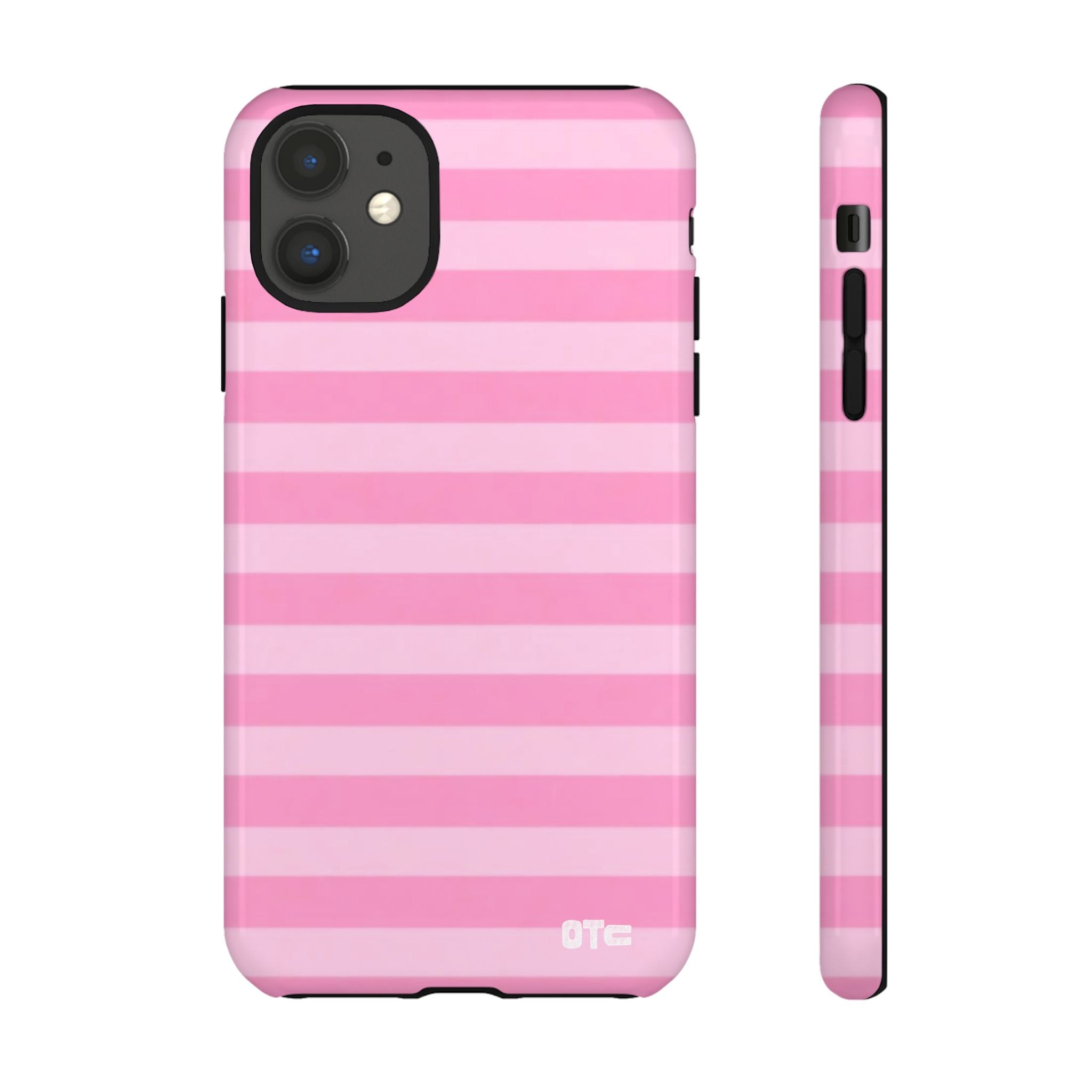 Pink Candy Stripes Protective Case
