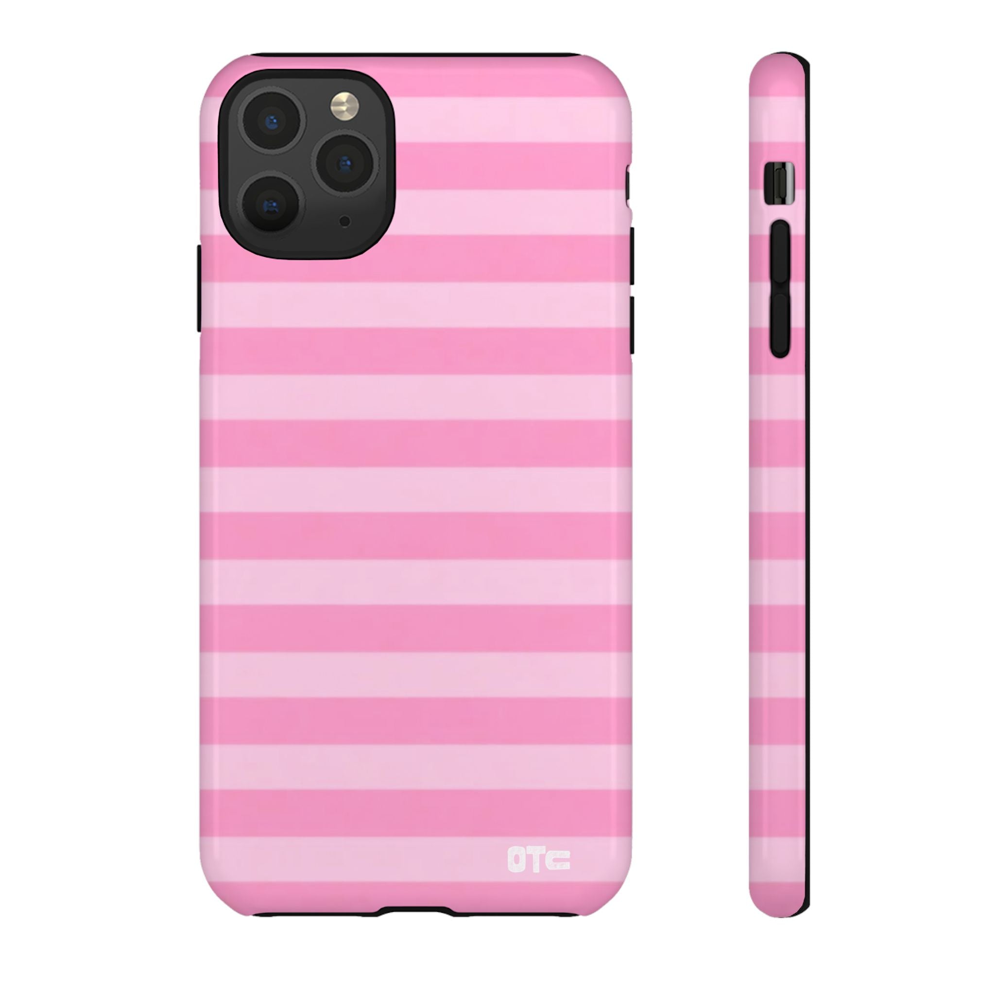 Pink Candy Stripes Protective Case