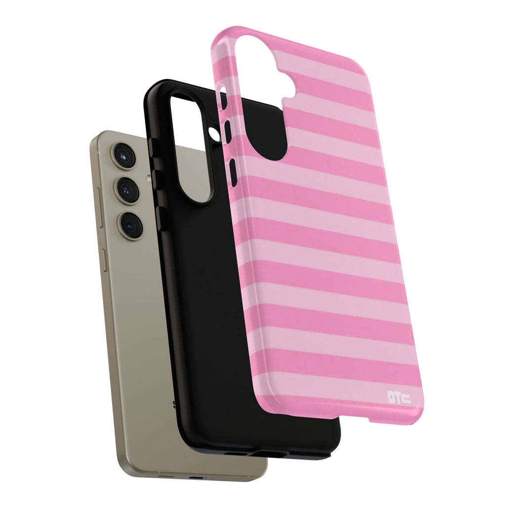 Pink Candy Stripes Protective Case