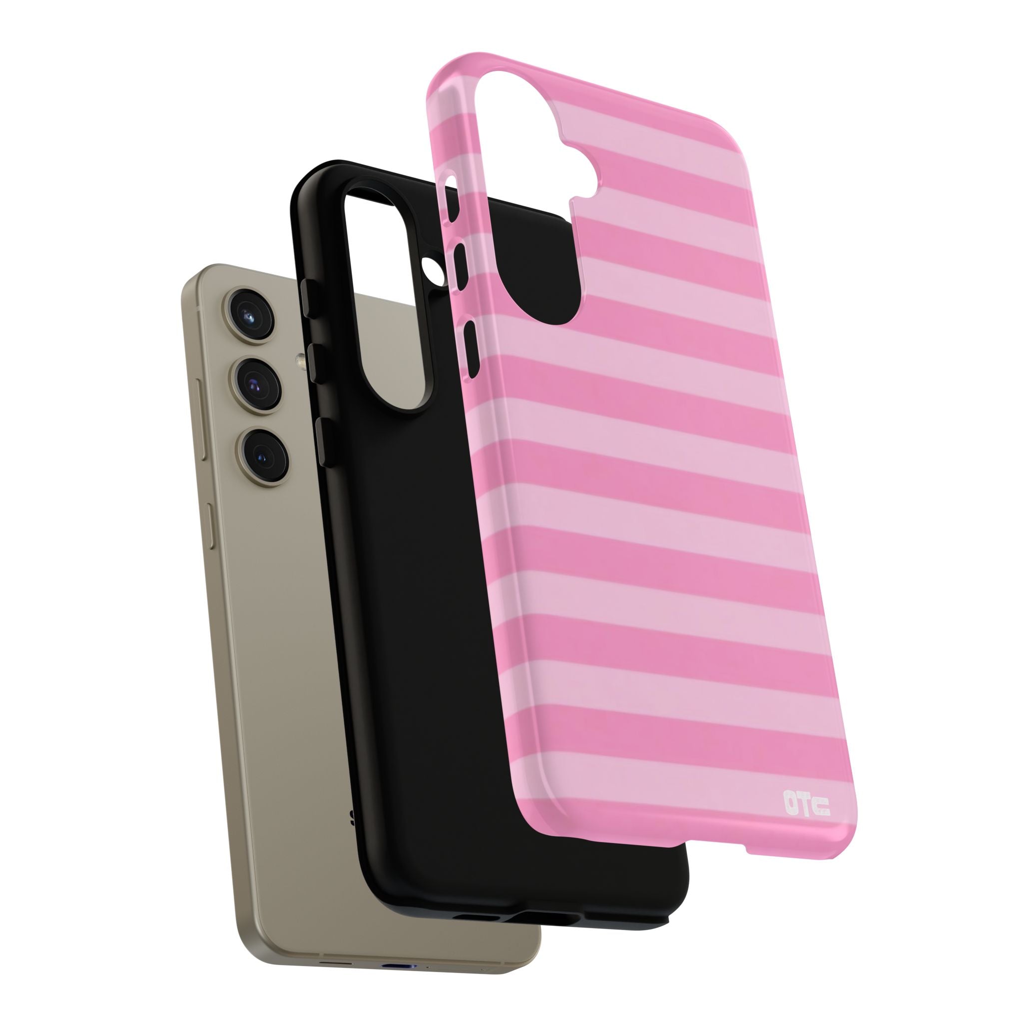 Pink Candy Stripes Protective Case