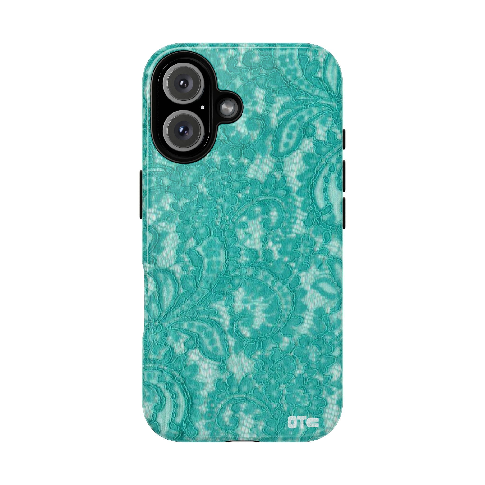 Teal Lace MagSafe Case