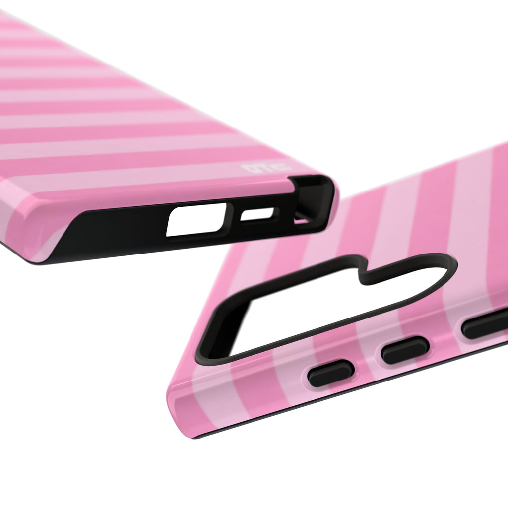 Pink Candy Stripes Protective Case
