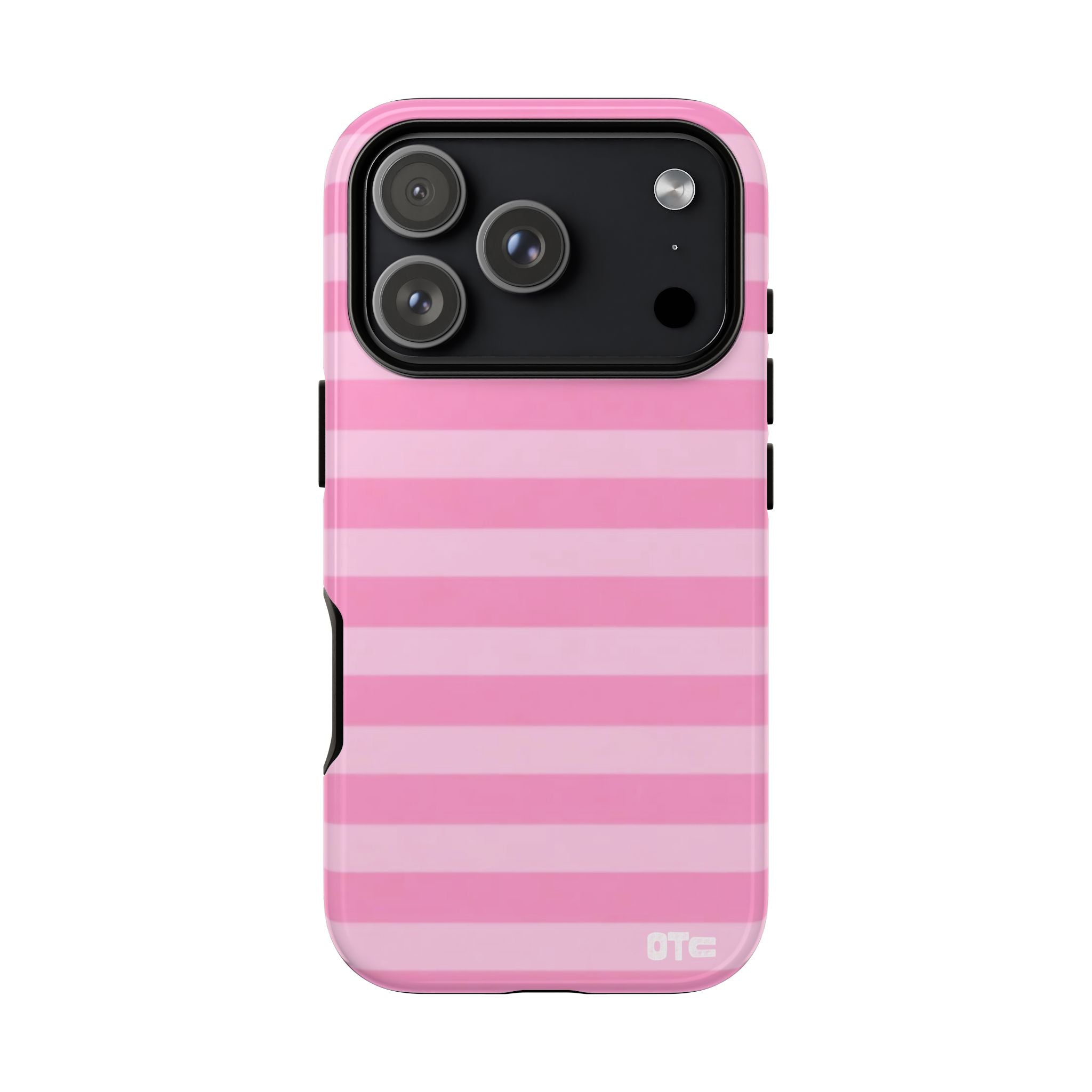 Pink Candy Stripes Protective Case